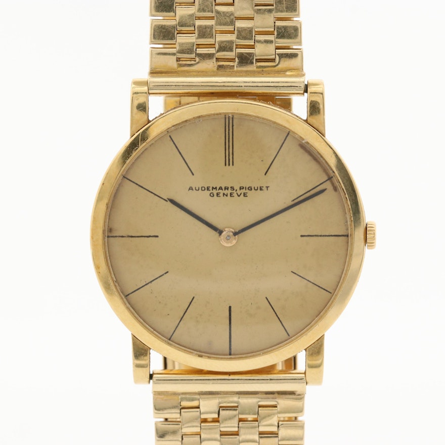 Audemars - Piguet Slim 18K and 14K Yellow Gold Wristwatch