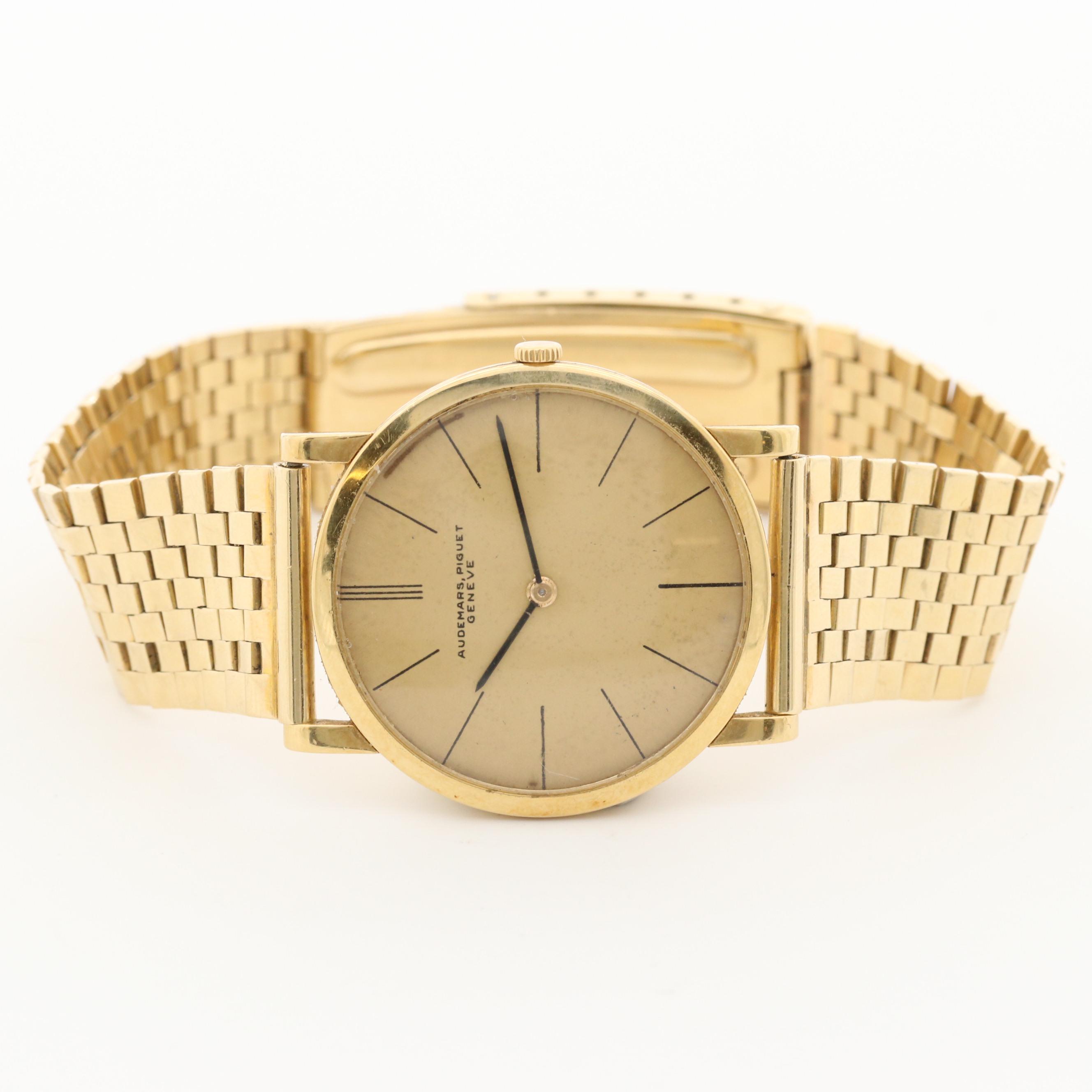 Audemars - Piguet Slim 18K and 14K Yellow Gold Watch