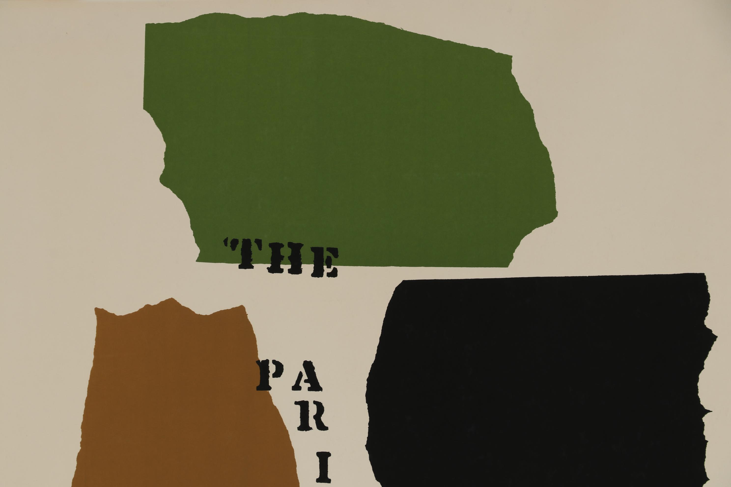 Theodoros Stamos Serigraph for "The Paris Review", 1964-65 New York World's Fair