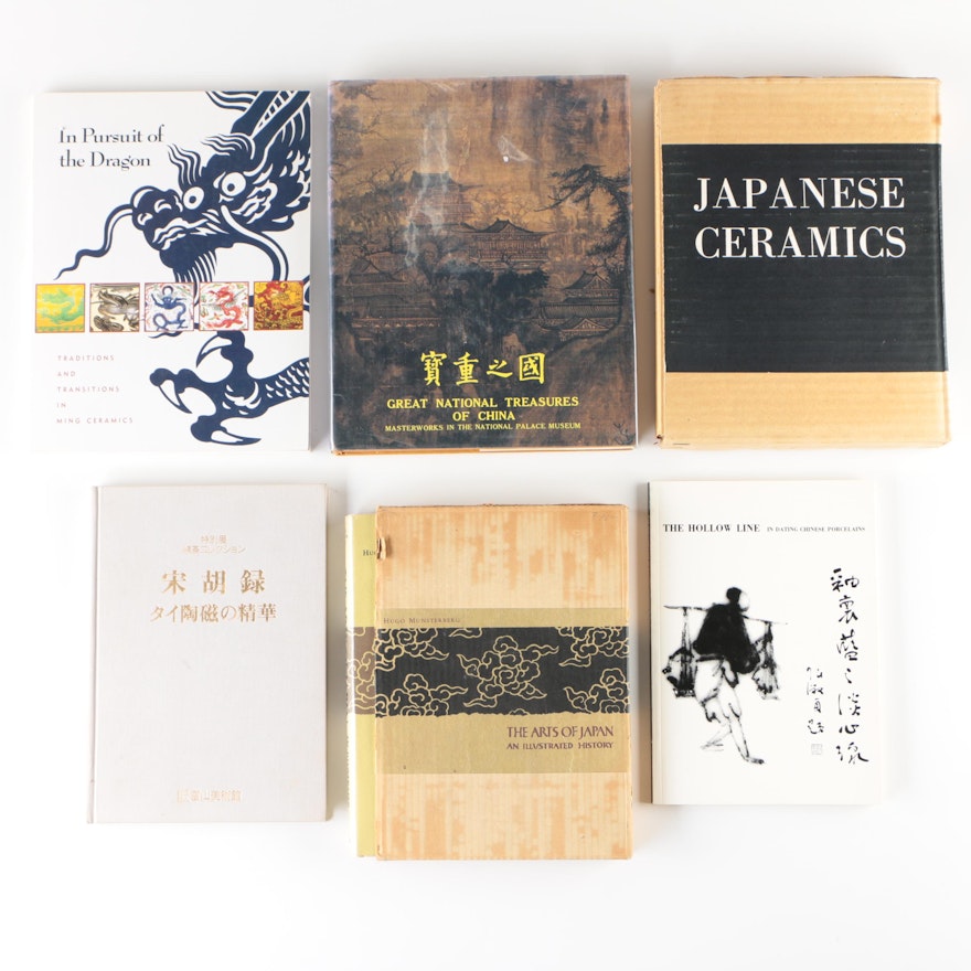 Japanese, Chinese, and Thai Art Books including "In Pursuit of the Dragon"