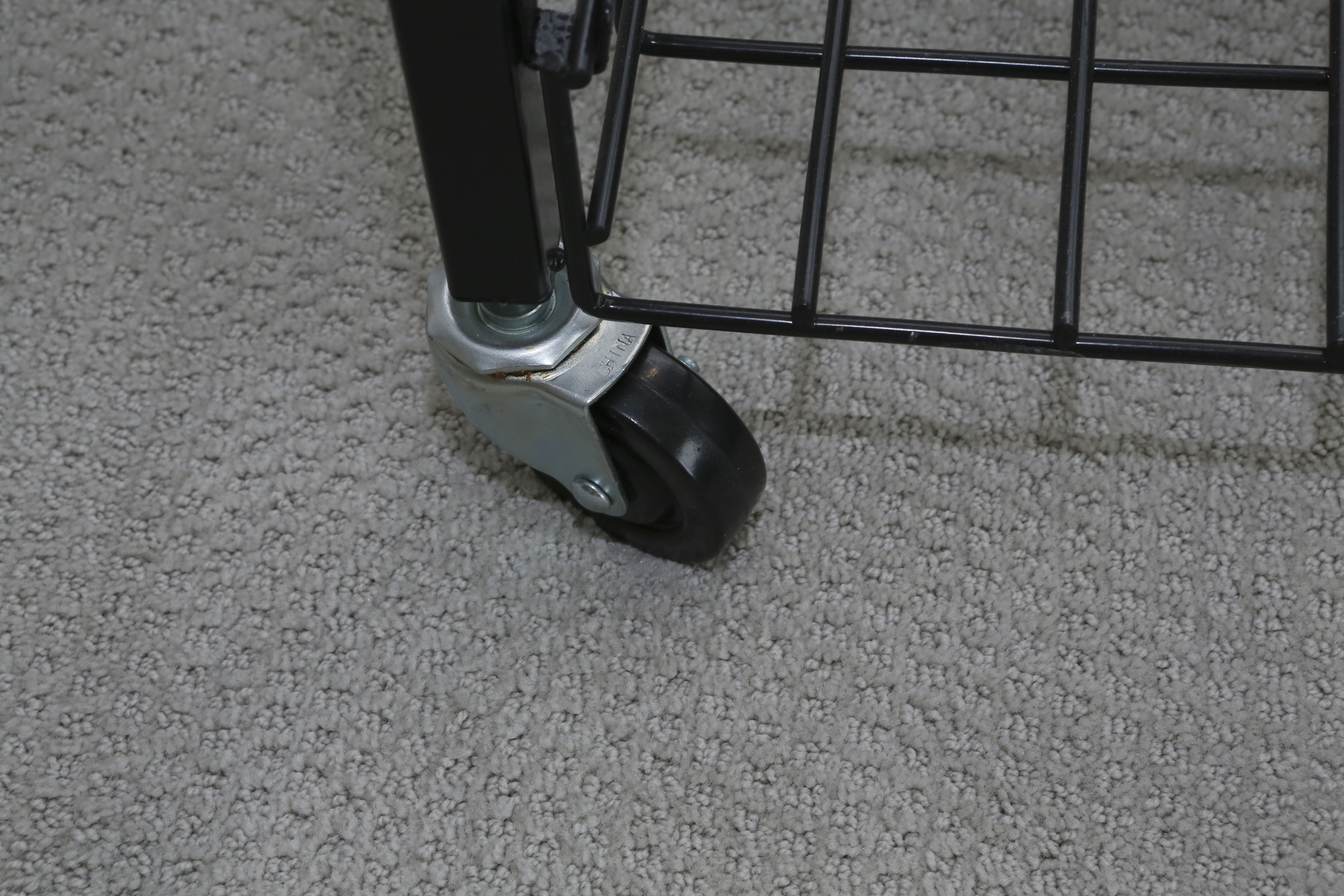 Contemporary Black Metal Two-Tier Cart