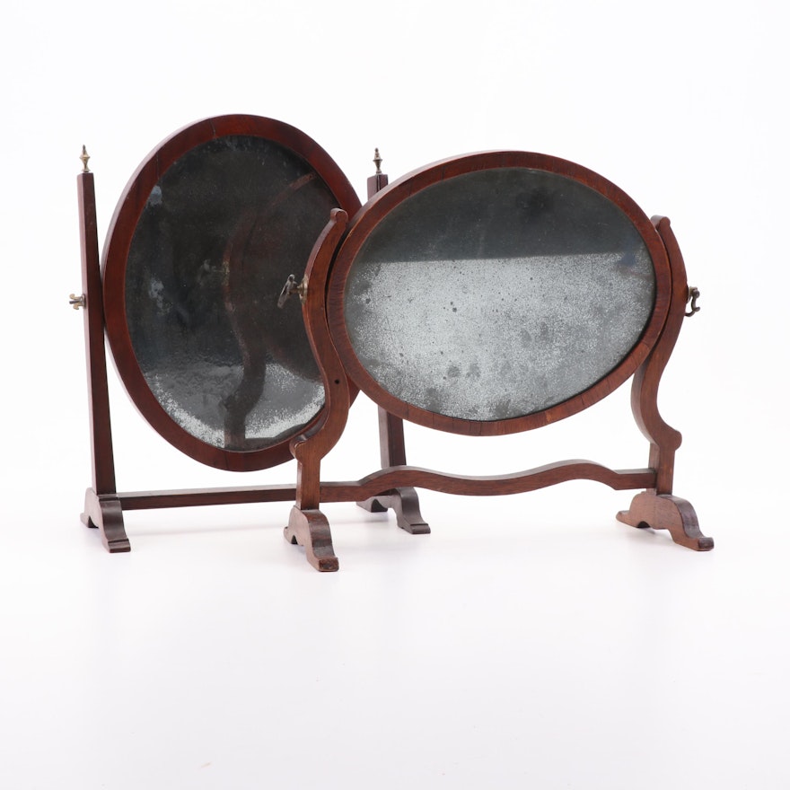 Cherry Dressing Table Mirrors, Early 19th Century