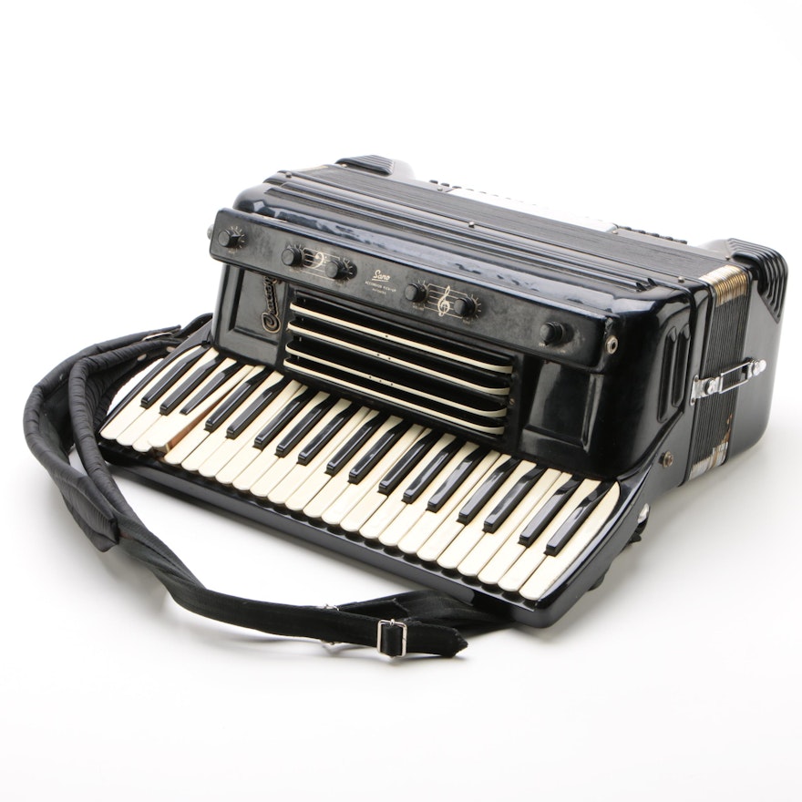 Crucianelli Accordion with Sano Pick-Up, Mid-Century