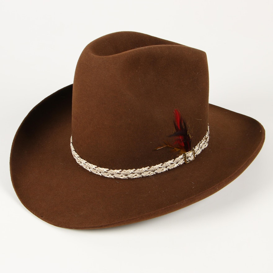 Stetson Brown 3X Beaver Fur Felt Western Hat