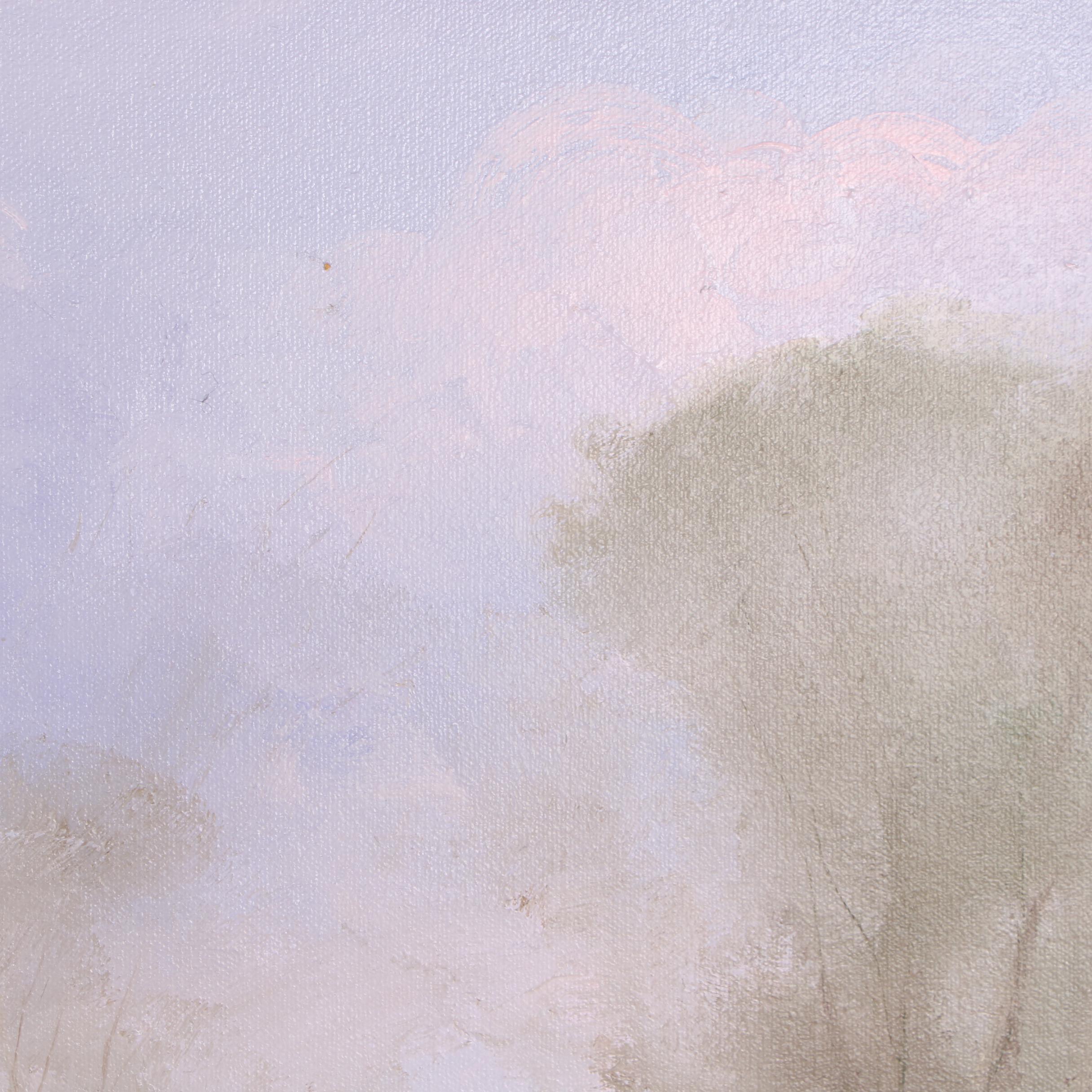 Paul Burkle Oil Painting "Lone Fisherman"