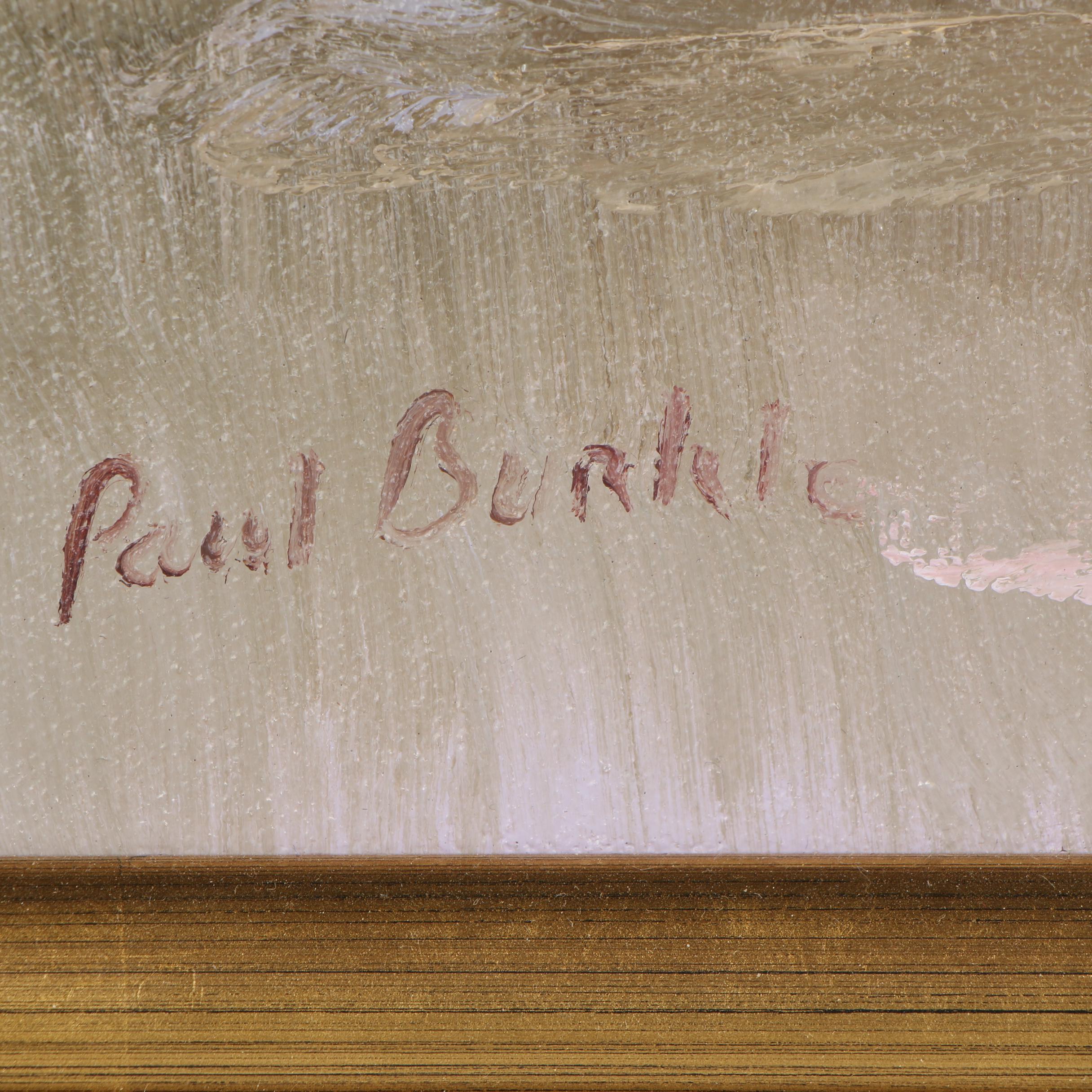 Paul Burkle Oil Painting "Lone Fisherman"