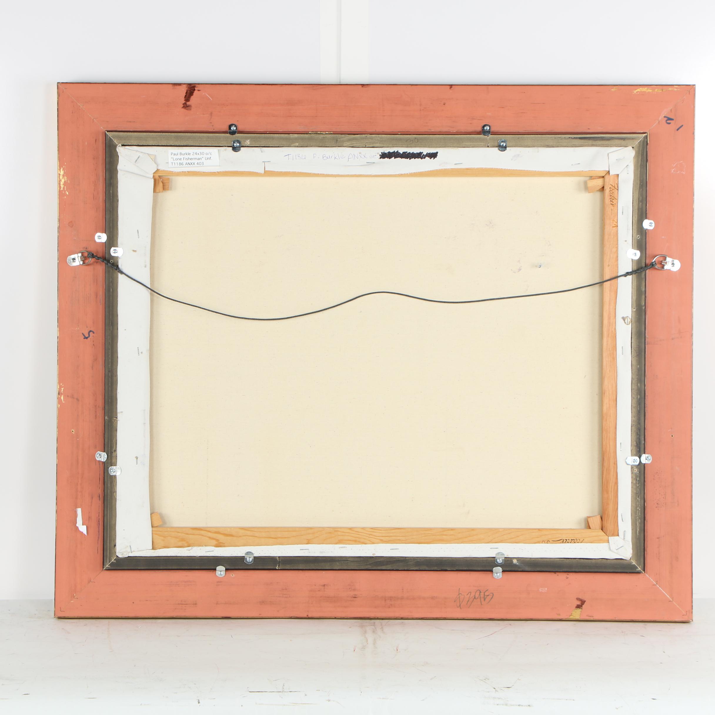 Paul Burkle Oil Painting "Lone Fisherman"