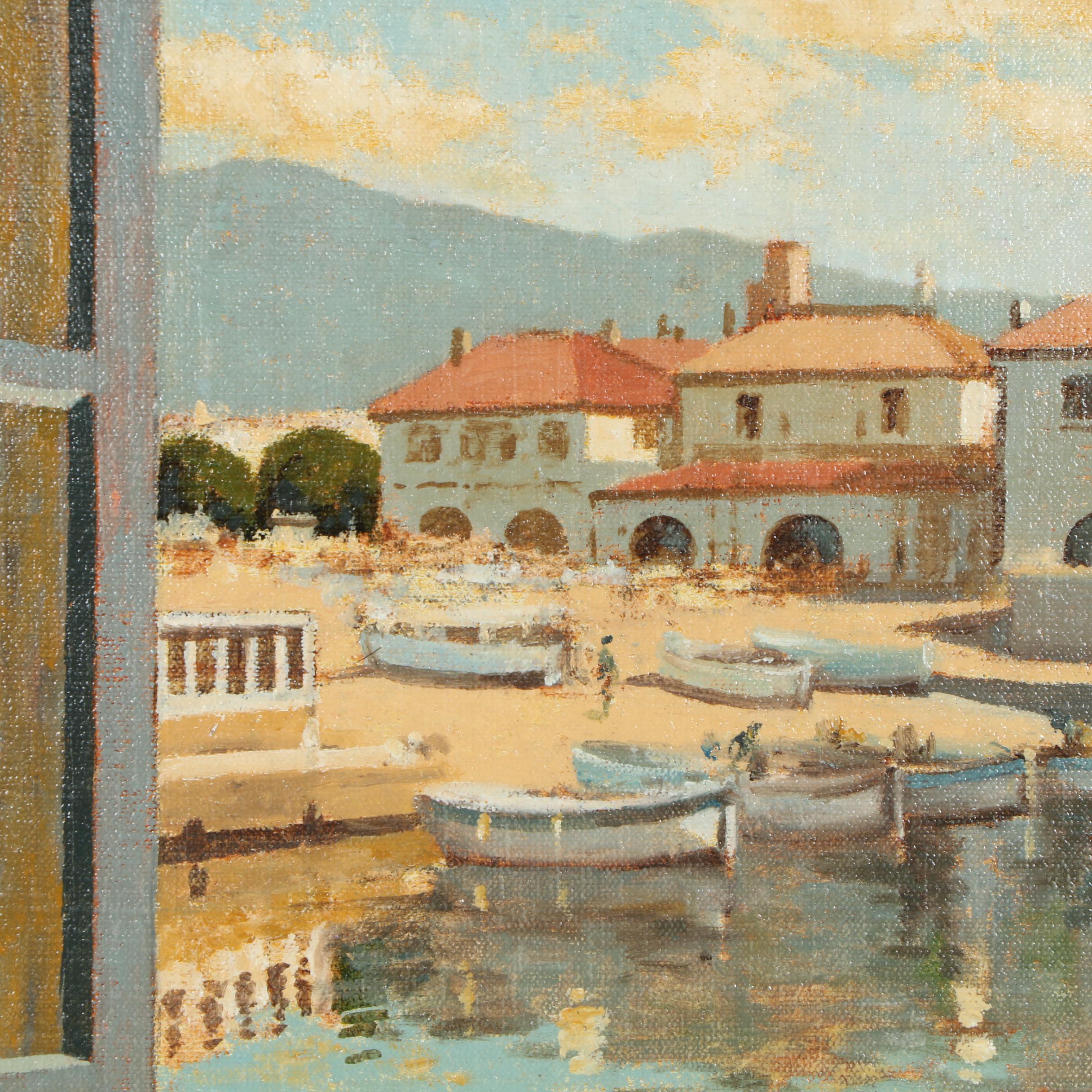 E. Bruce McKay Oil Painting "Caanes Port"