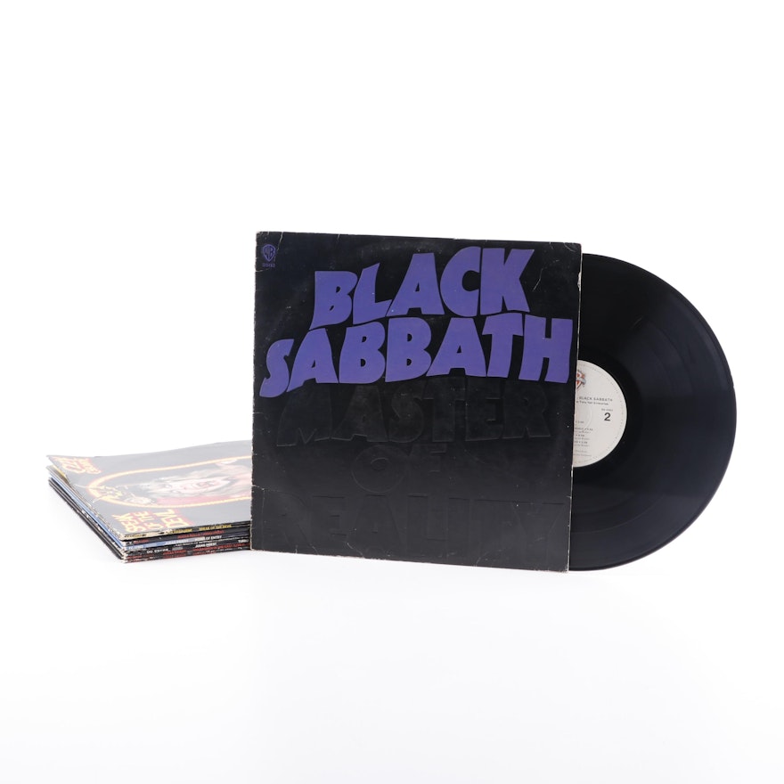 Rock and Metal Records Including Ozzy Osbourne, Black Sabbath and Judas Priest