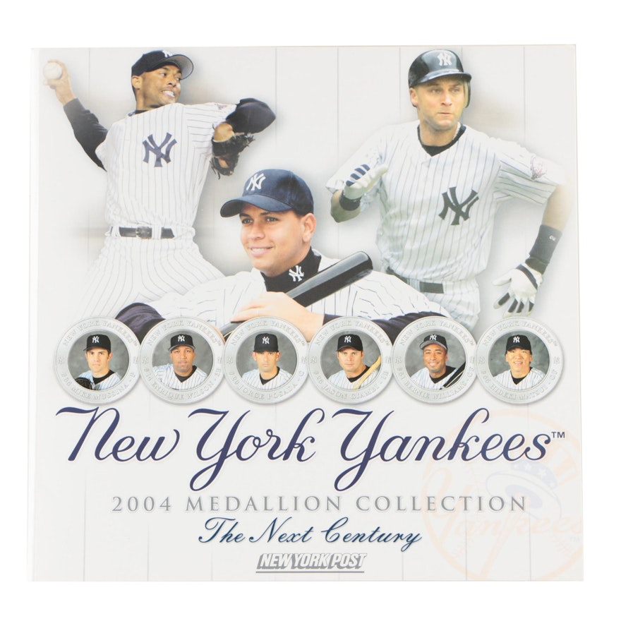 Complete New York Yankees 2004 Medallion Collection From "The New York Post"