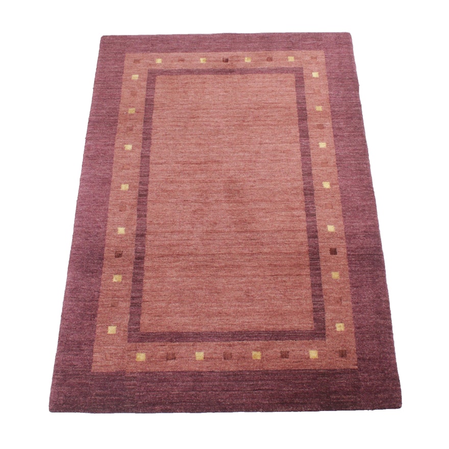 4' x 6'1 Hand-Knotted Indo-Persian Gabbeh Rug