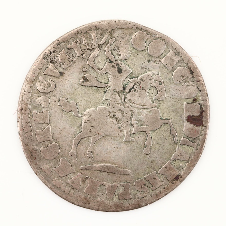 Netherlands 1688 Silver "Rijderschelling" 6-Stivers Coin