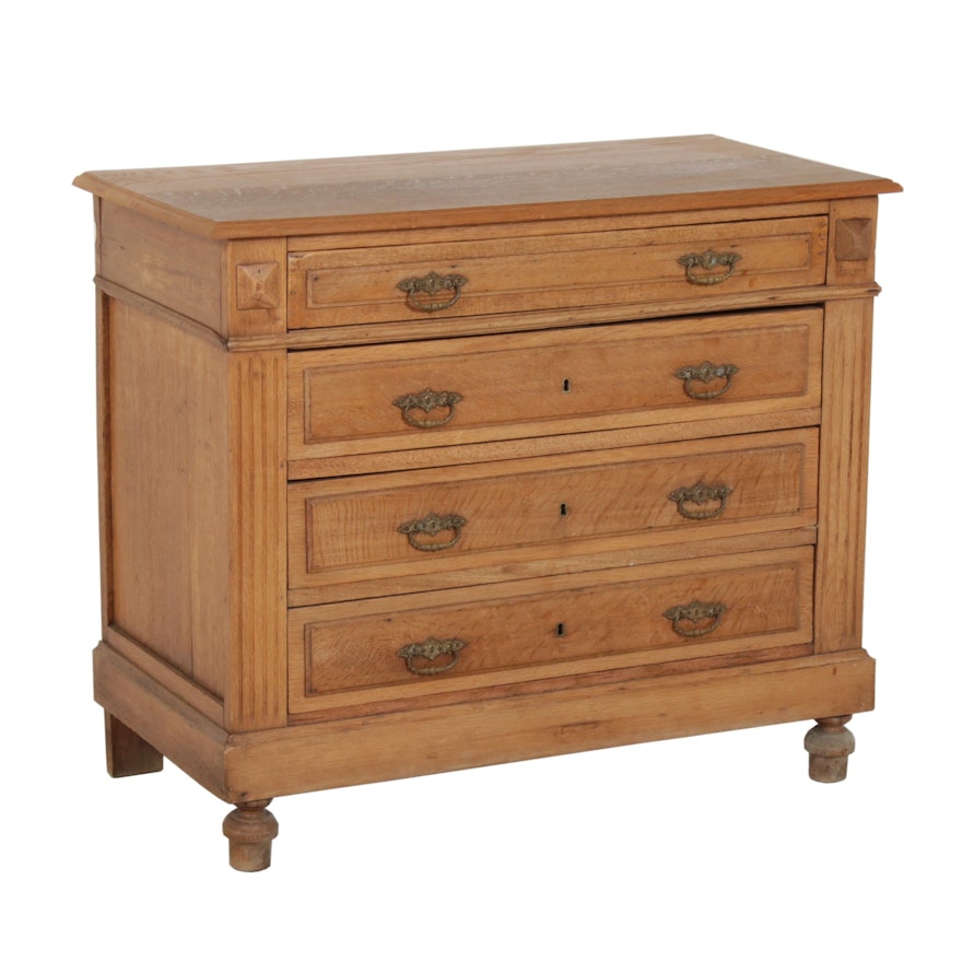 Continental Oak Chest of Drawers, 19th Century