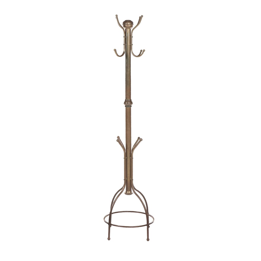 Contemporary Brass Coat Rack