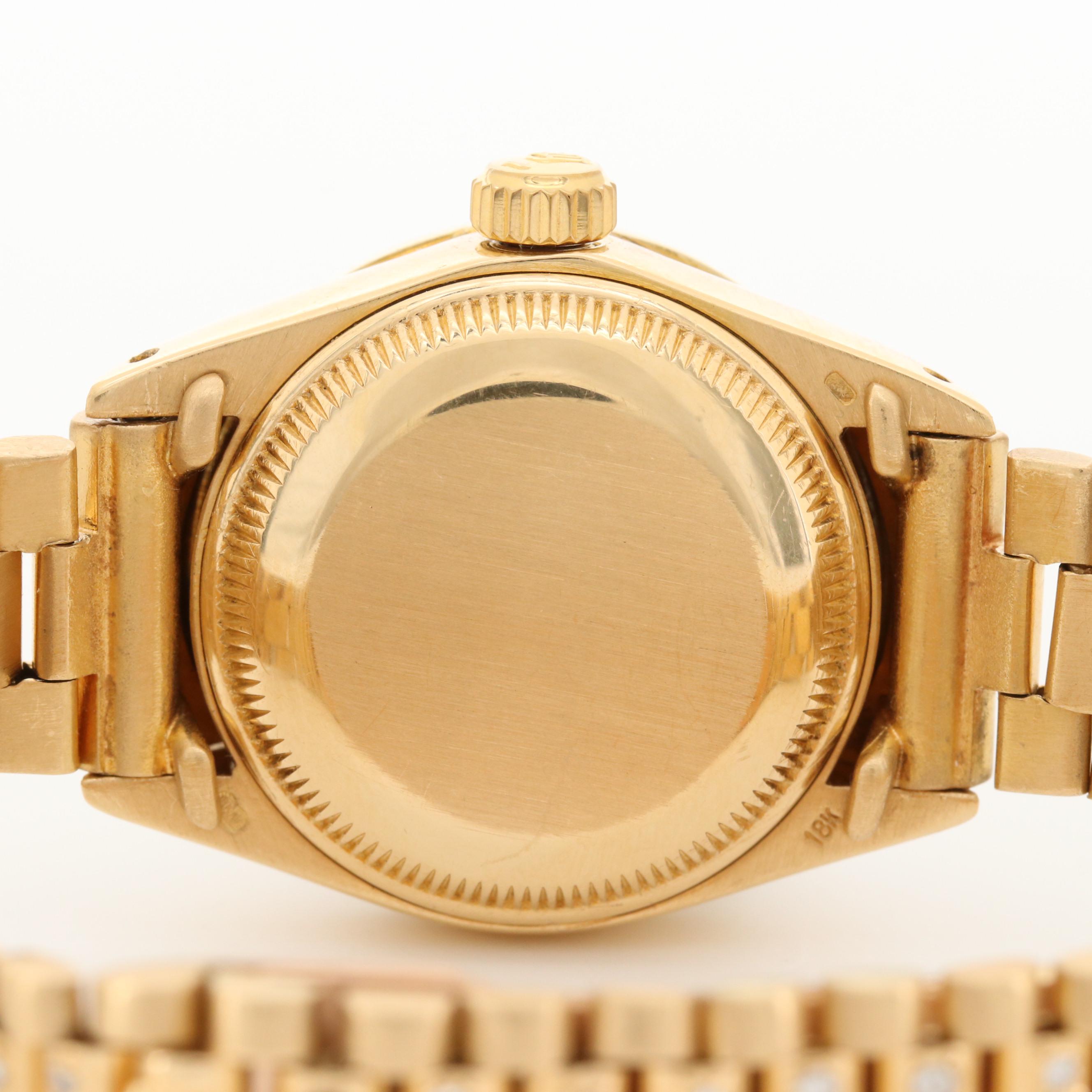 Rolex Datejust 18K Yellow Gold and 1.31 CTW Diamond Watch