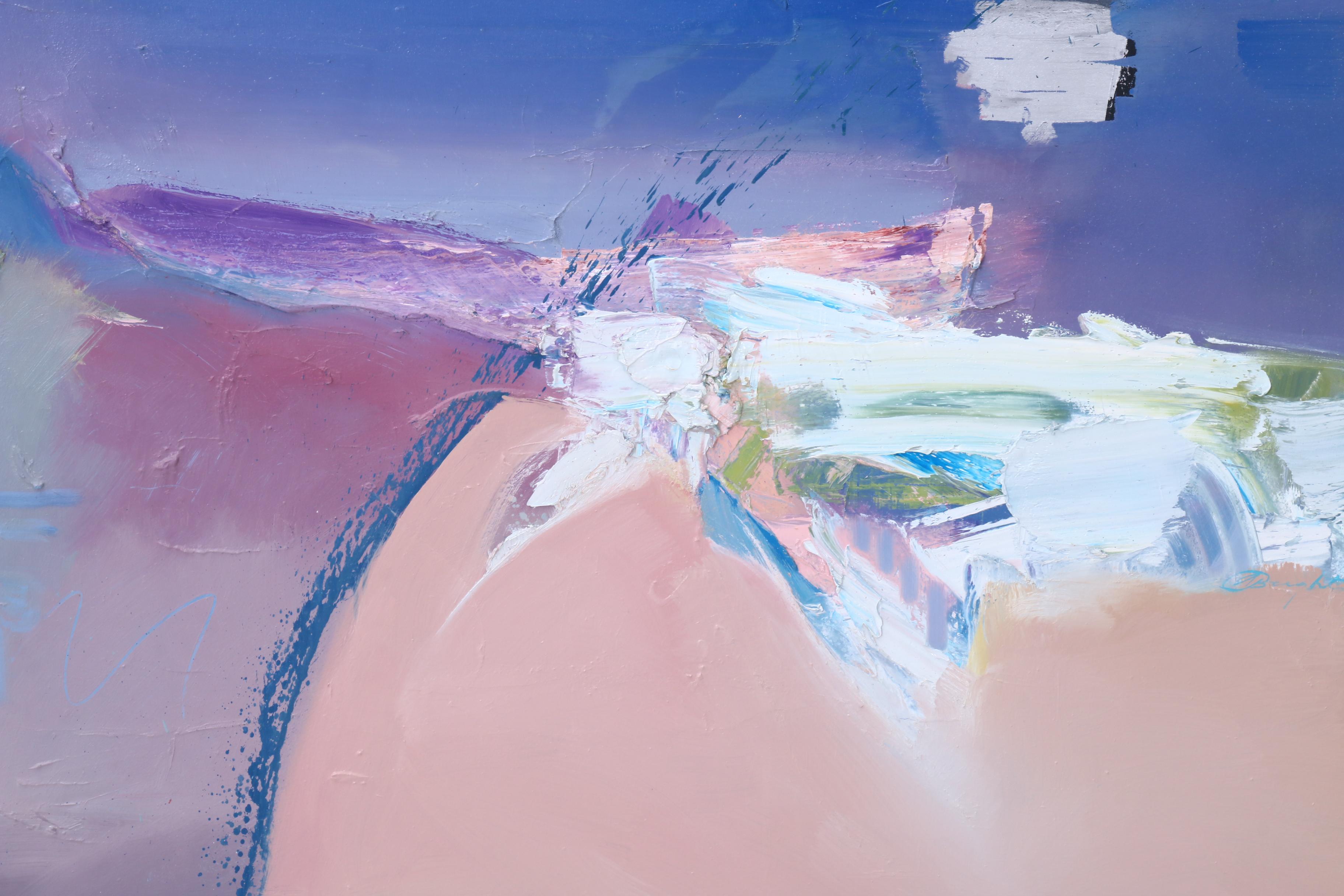 Alfred L. Bright Abstract Oil Painting "Landscape"