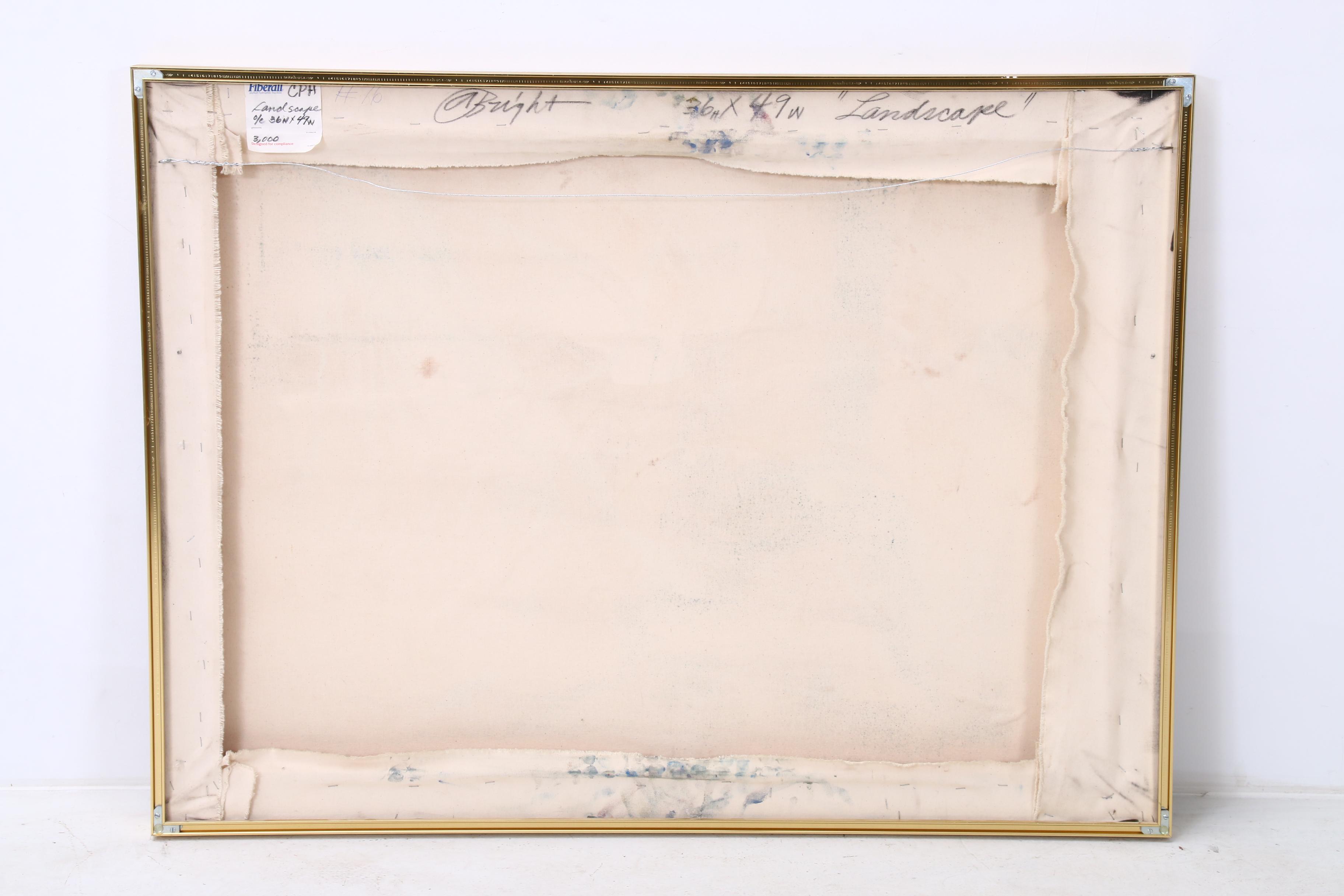 Alfred L. Bright Abstract Oil Painting "Landscape"