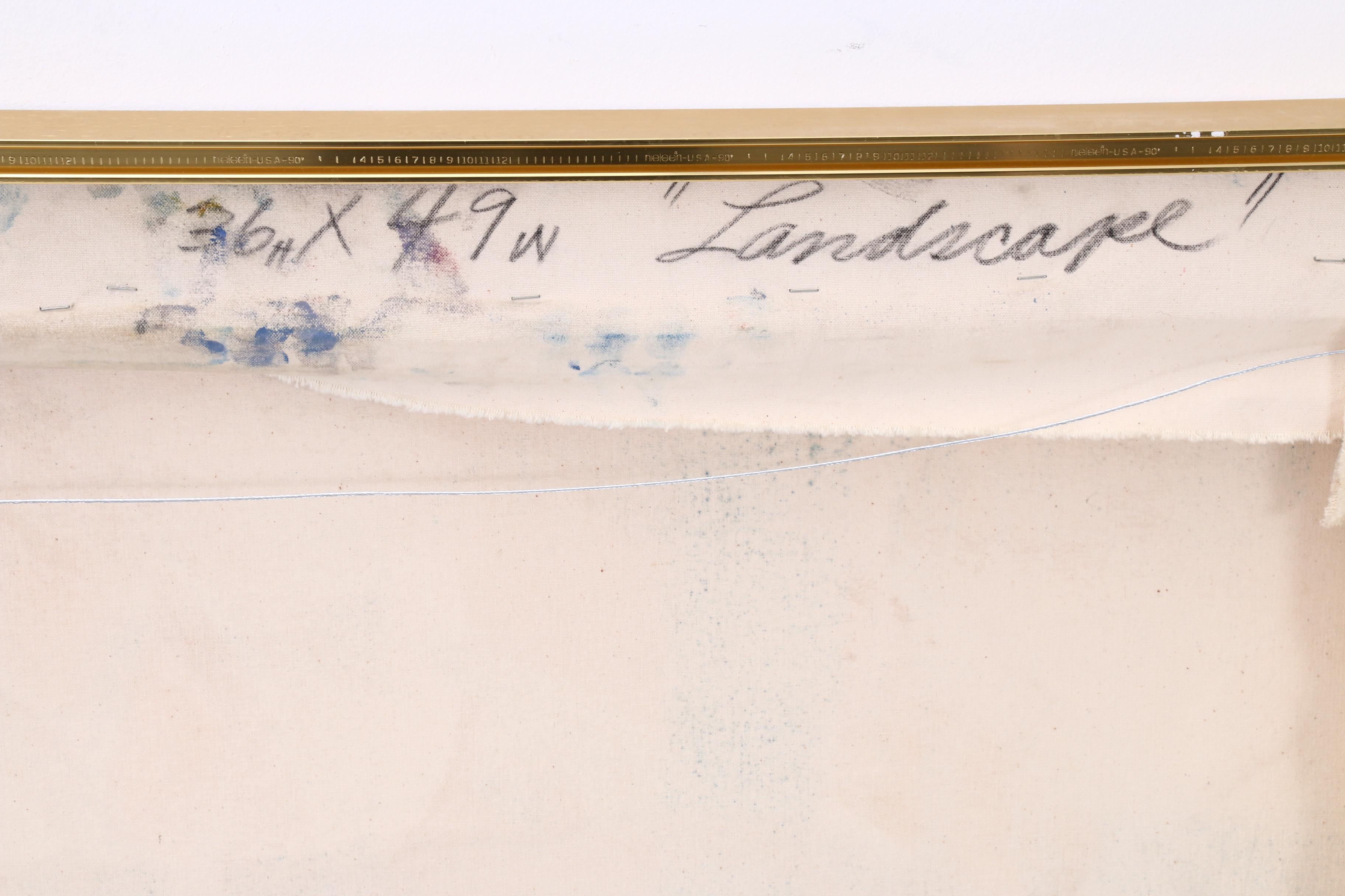 Alfred L. Bright Abstract Oil Painting "Landscape"