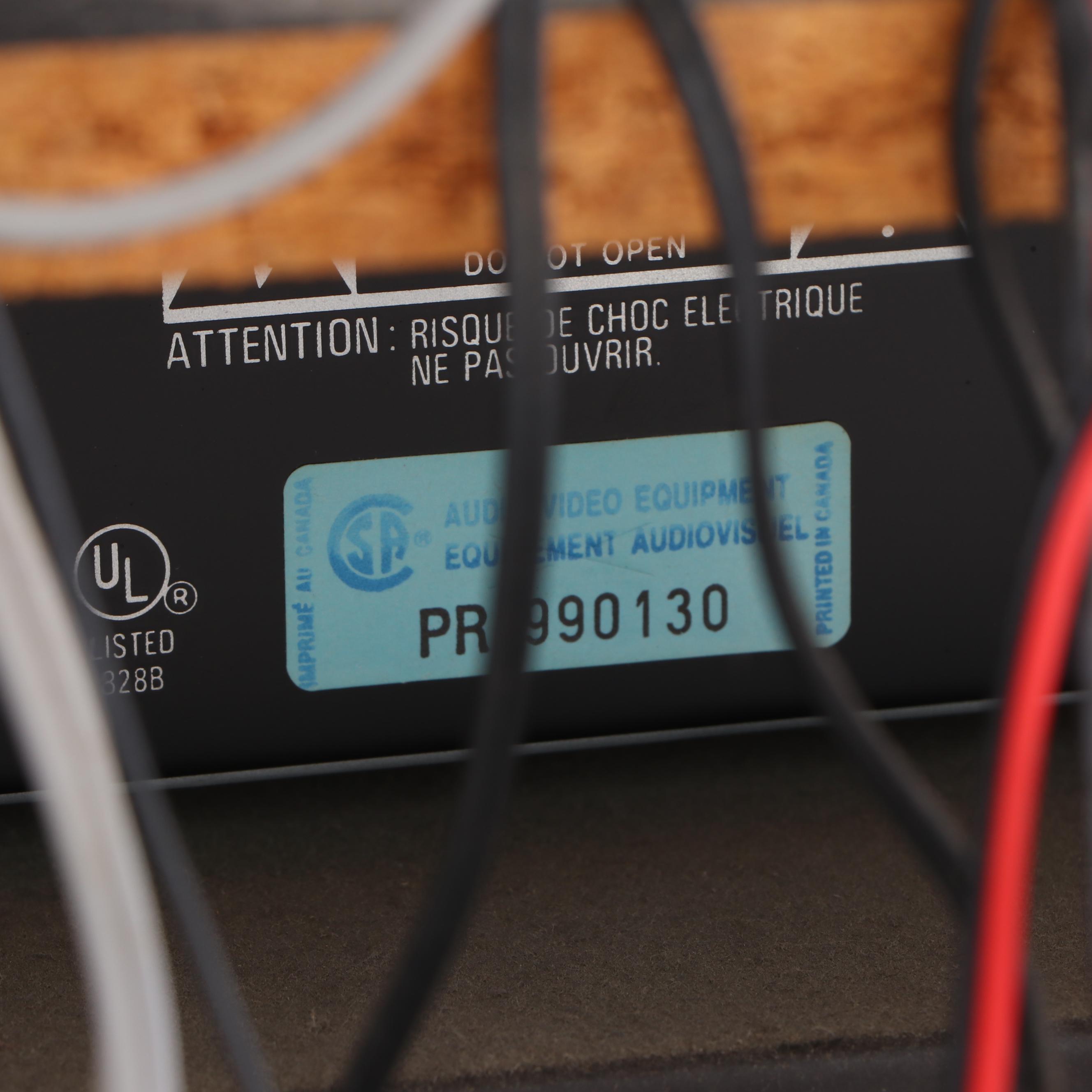 Technics Stereo and Speaker System with Cherry Cabinet and Housing