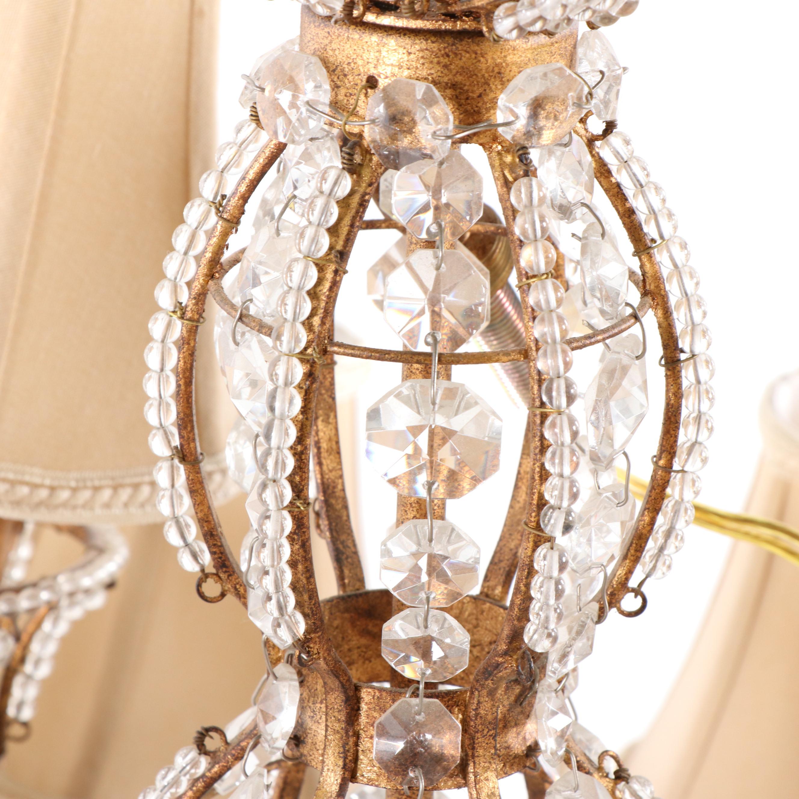Quoizel "La Crysta" Gold Finch Finish Chandelier