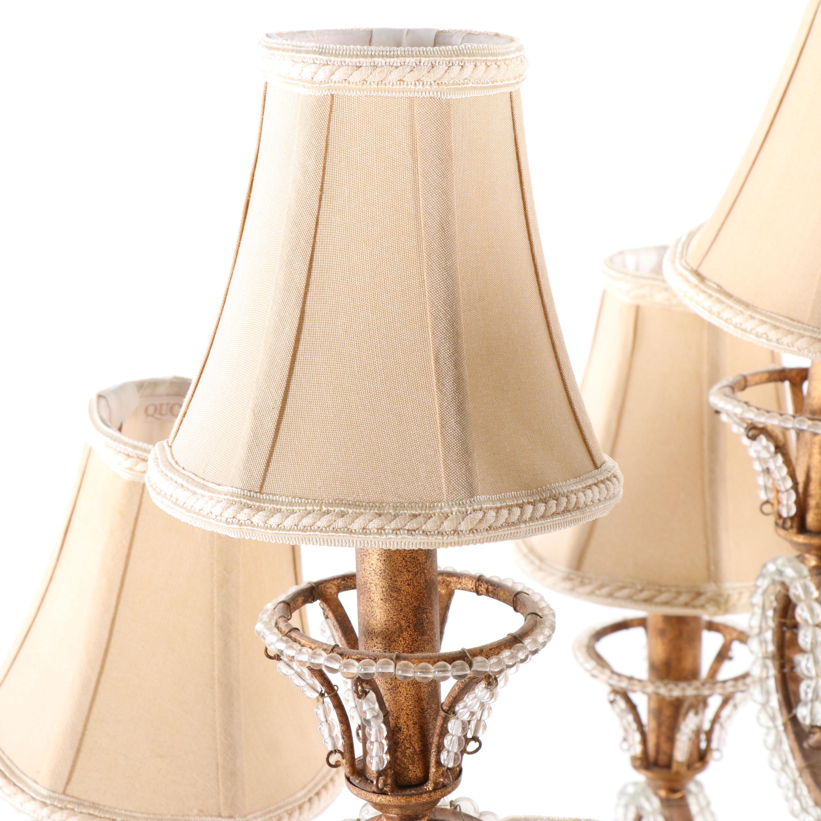 Quoizel "La Crysta" Gold Finch Finish Chandelier