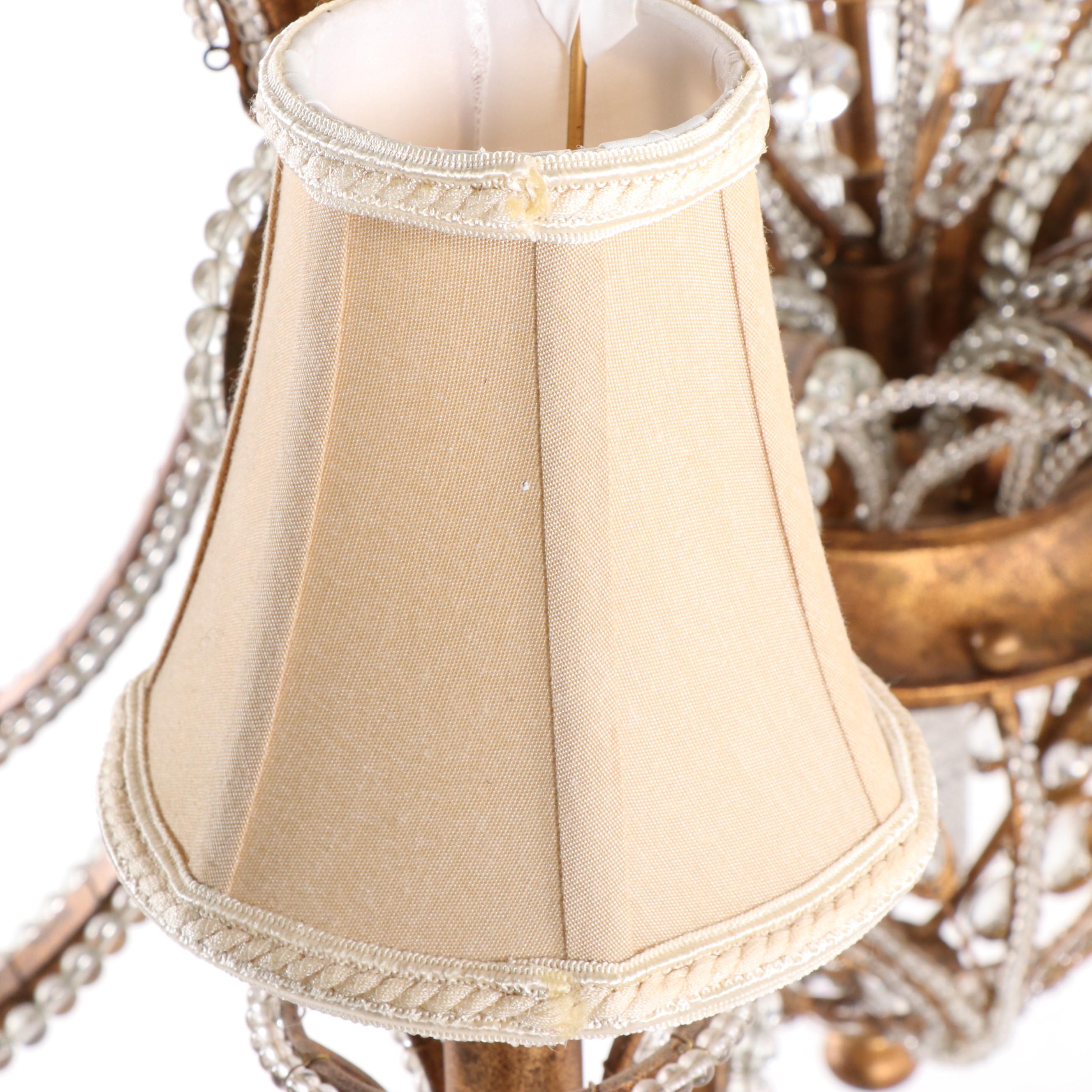 Quoizel "La Crysta" Gold Finch Finish Chandelier