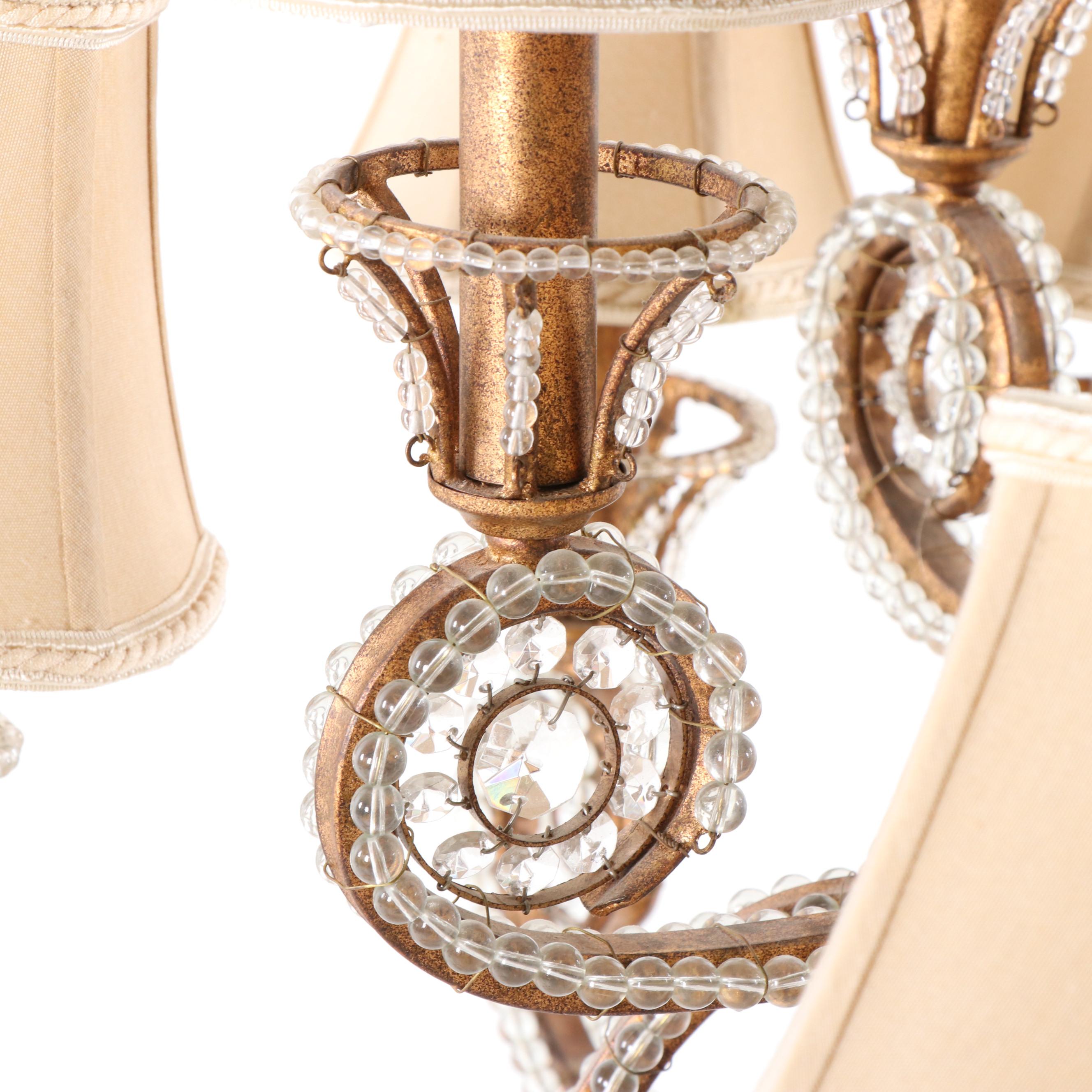 Quoizel "La Crysta" Gold Finch Finish Chandelier
