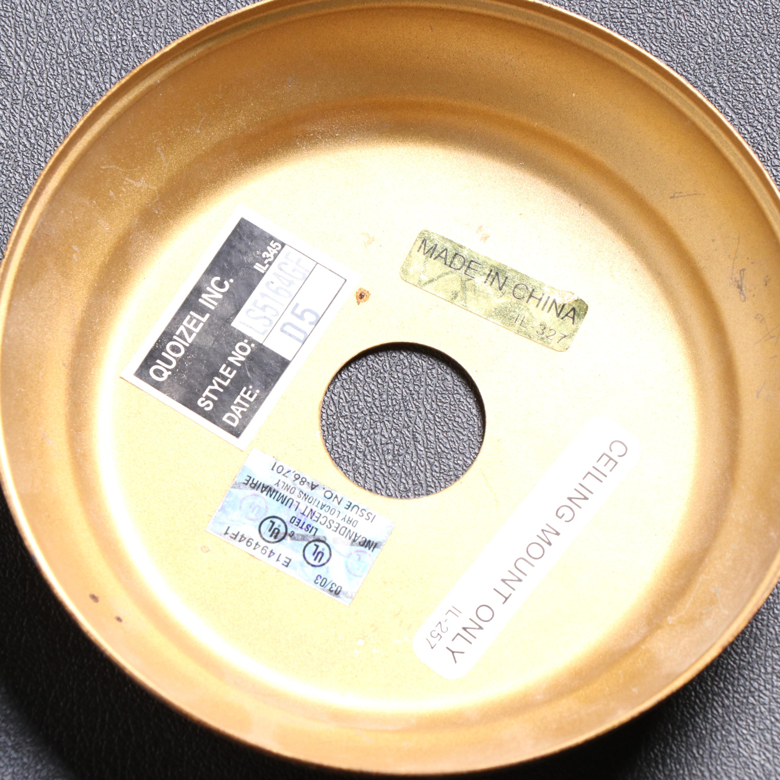 Quoizel "La Crysta" Gold Finch Finish Chandelier