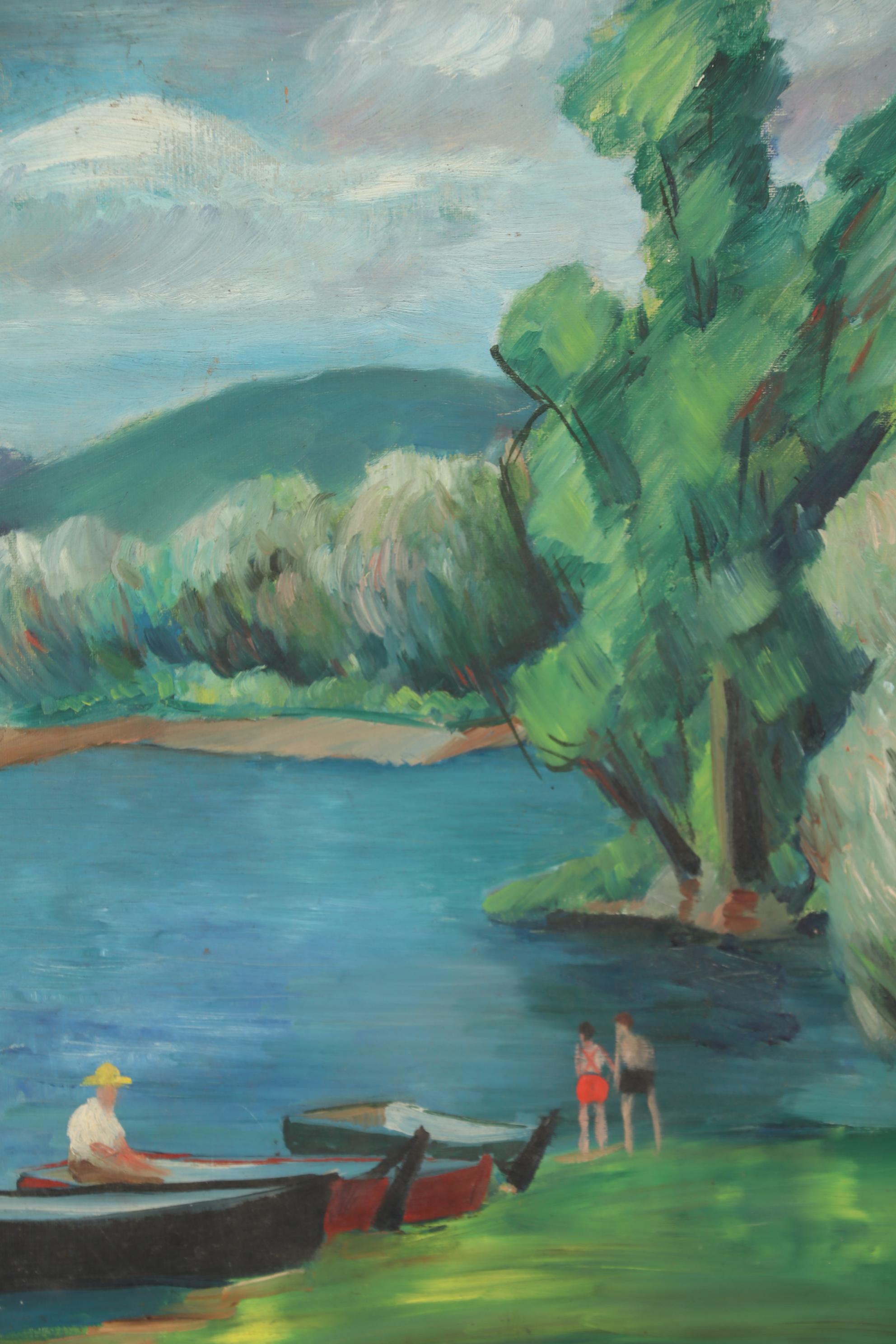 Thomas Brownell Eldred Oil Portrait "Green Lake"