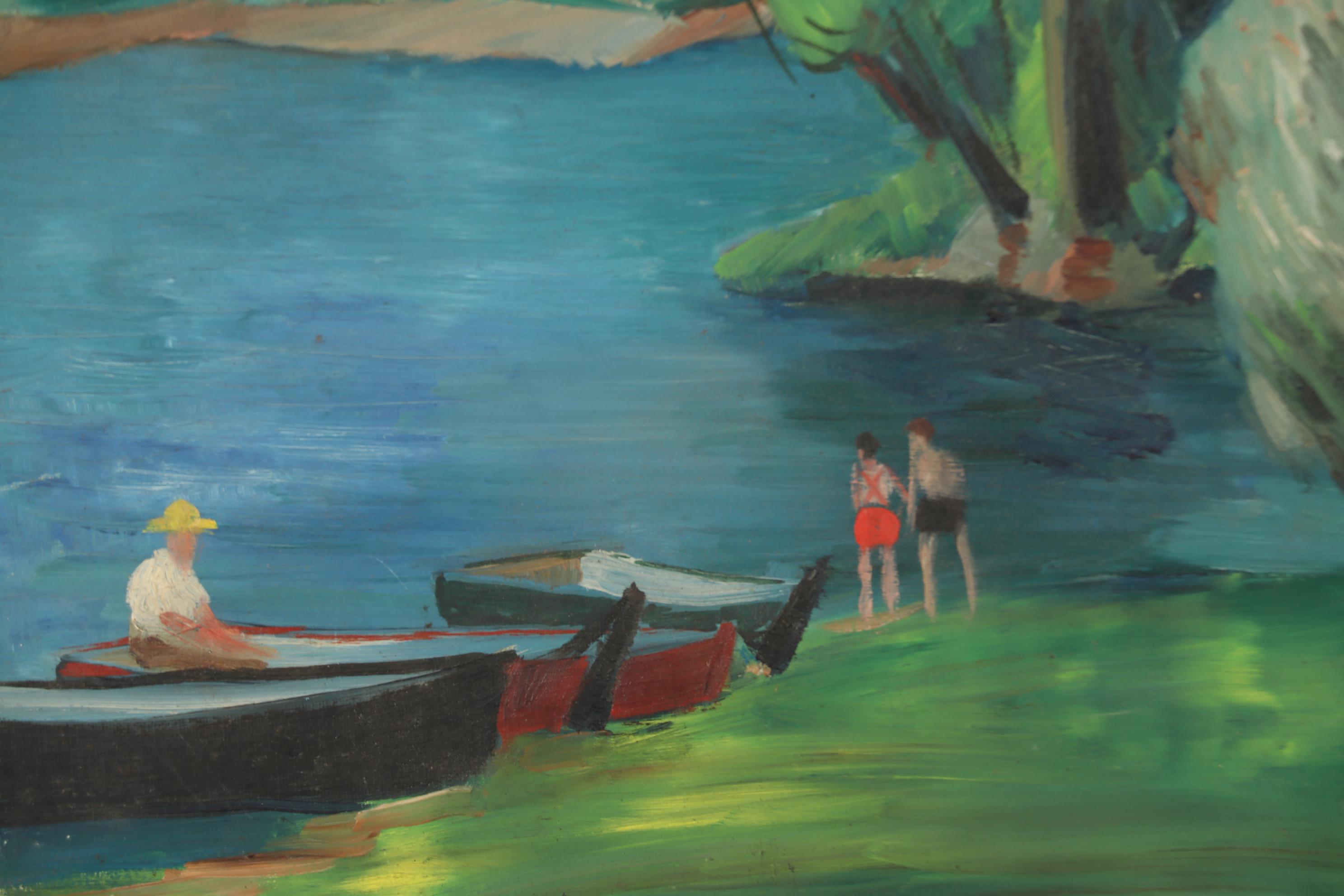 Thomas Brownell Eldred Oil Portrait "Green Lake"