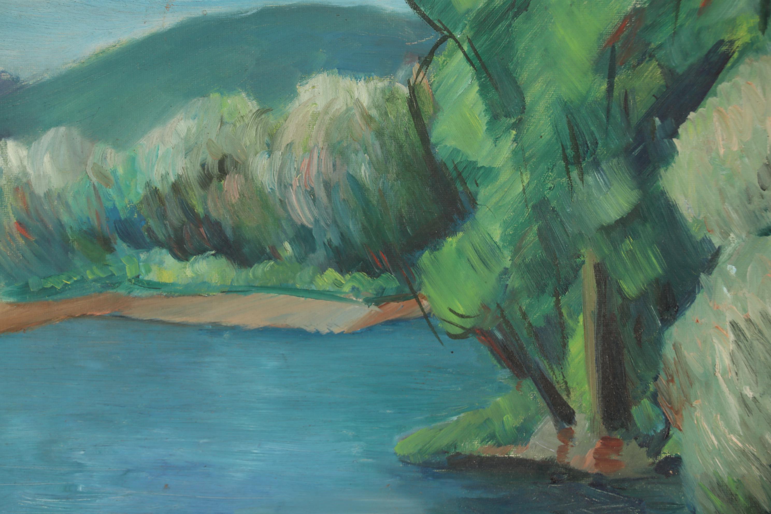 Thomas Brownell Eldred Oil Portrait "Green Lake"