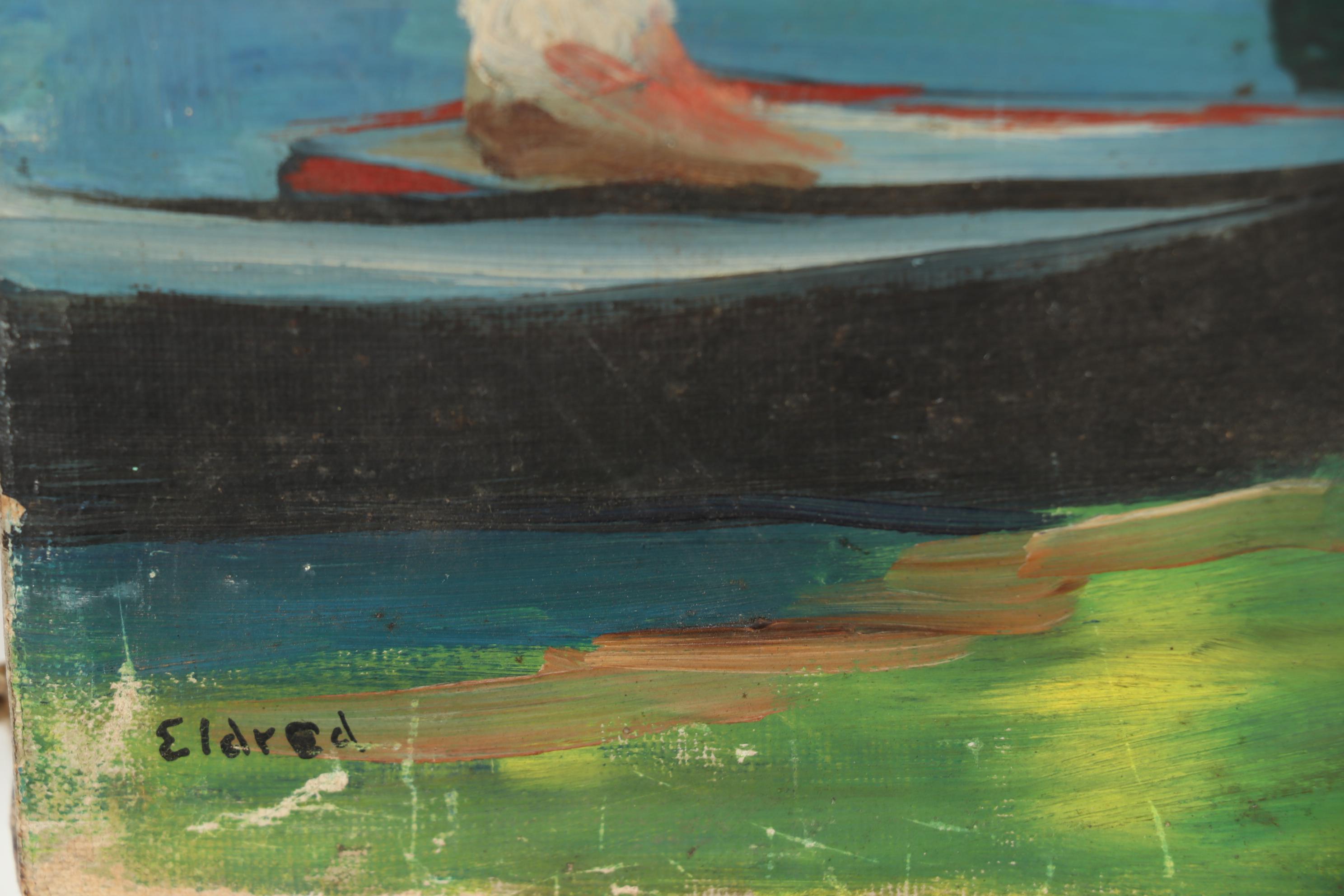 Thomas Brownell Eldred Oil Portrait "Green Lake"