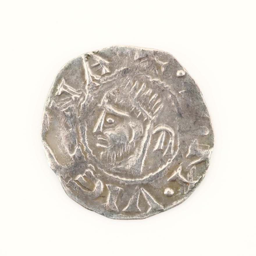 France, Vienne AR Denier Coin, ca. 1200s, Anonymous Issue