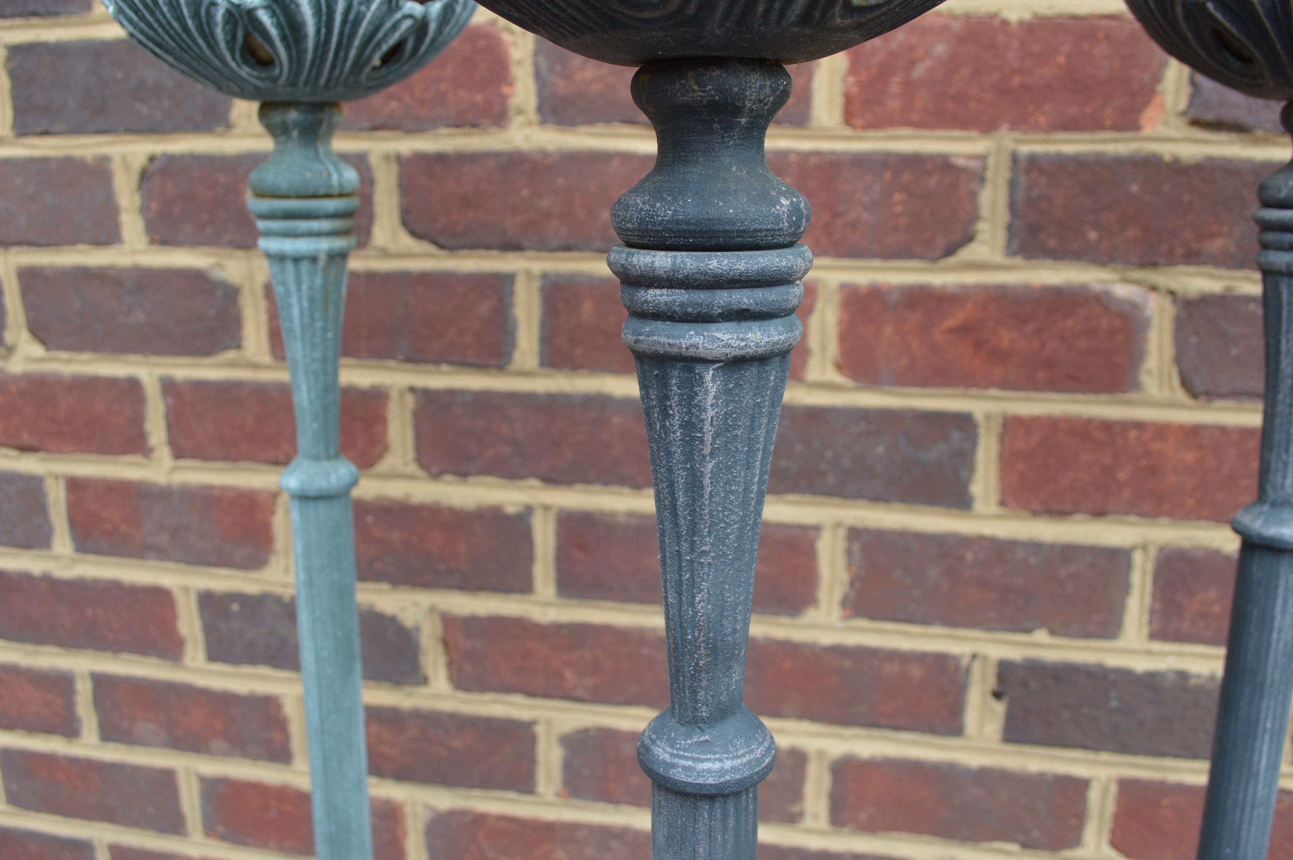 Outdoor Patio Freestanding Tiki Torches, Set of Four