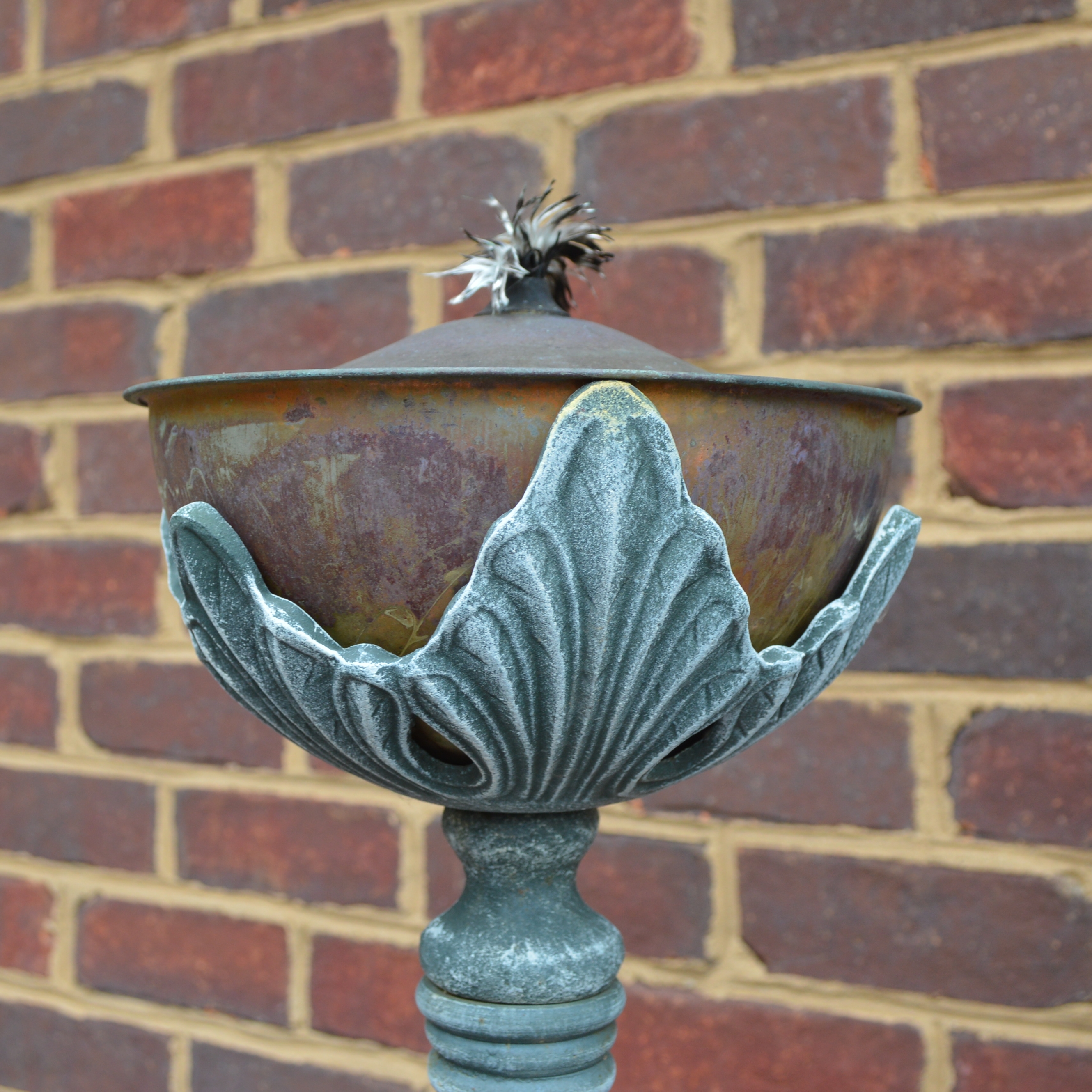 Outdoor Patio Freestanding Tiki Torches, Set of Four