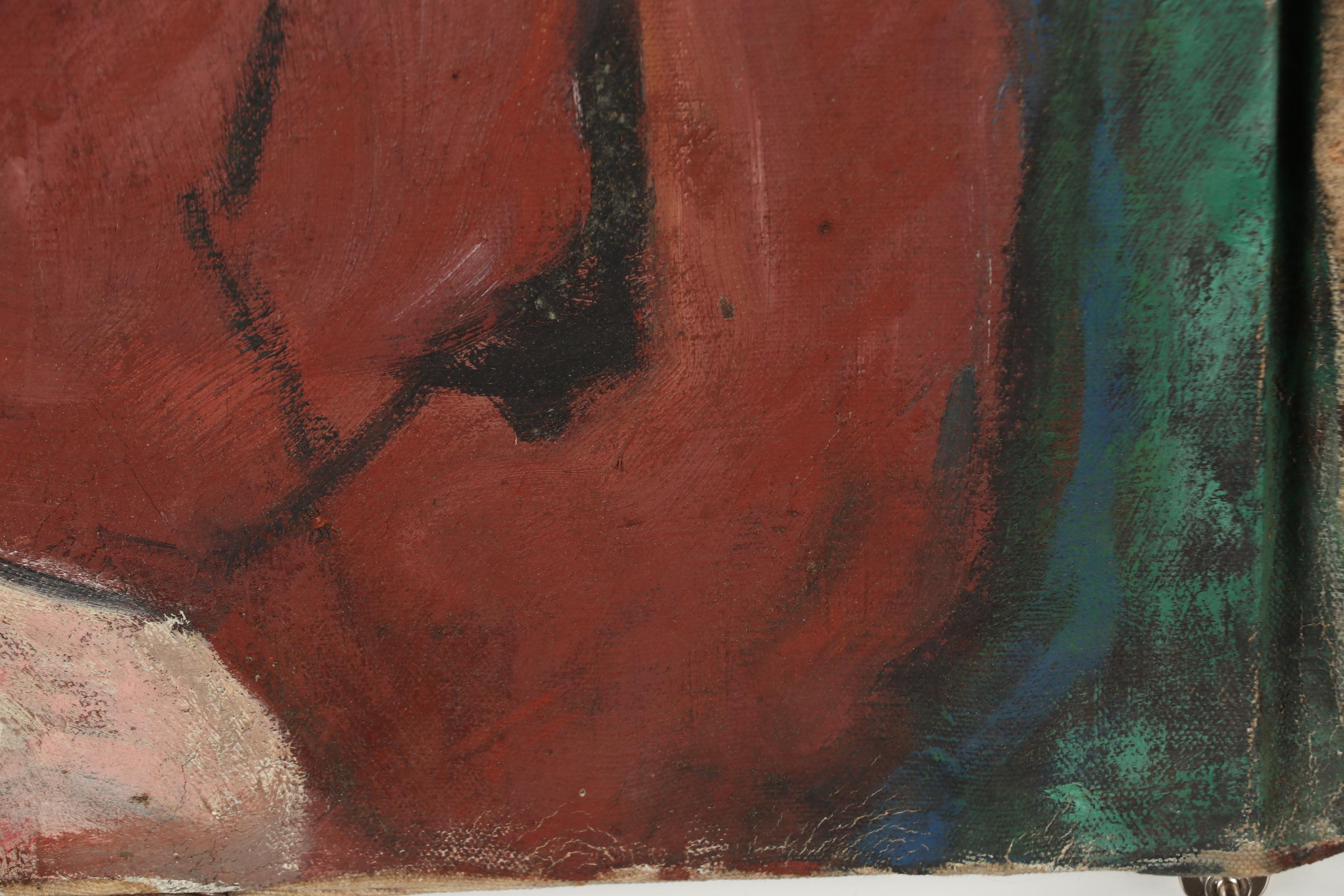 Thomas Brownell Eldred Oil Portrait of Young Woman