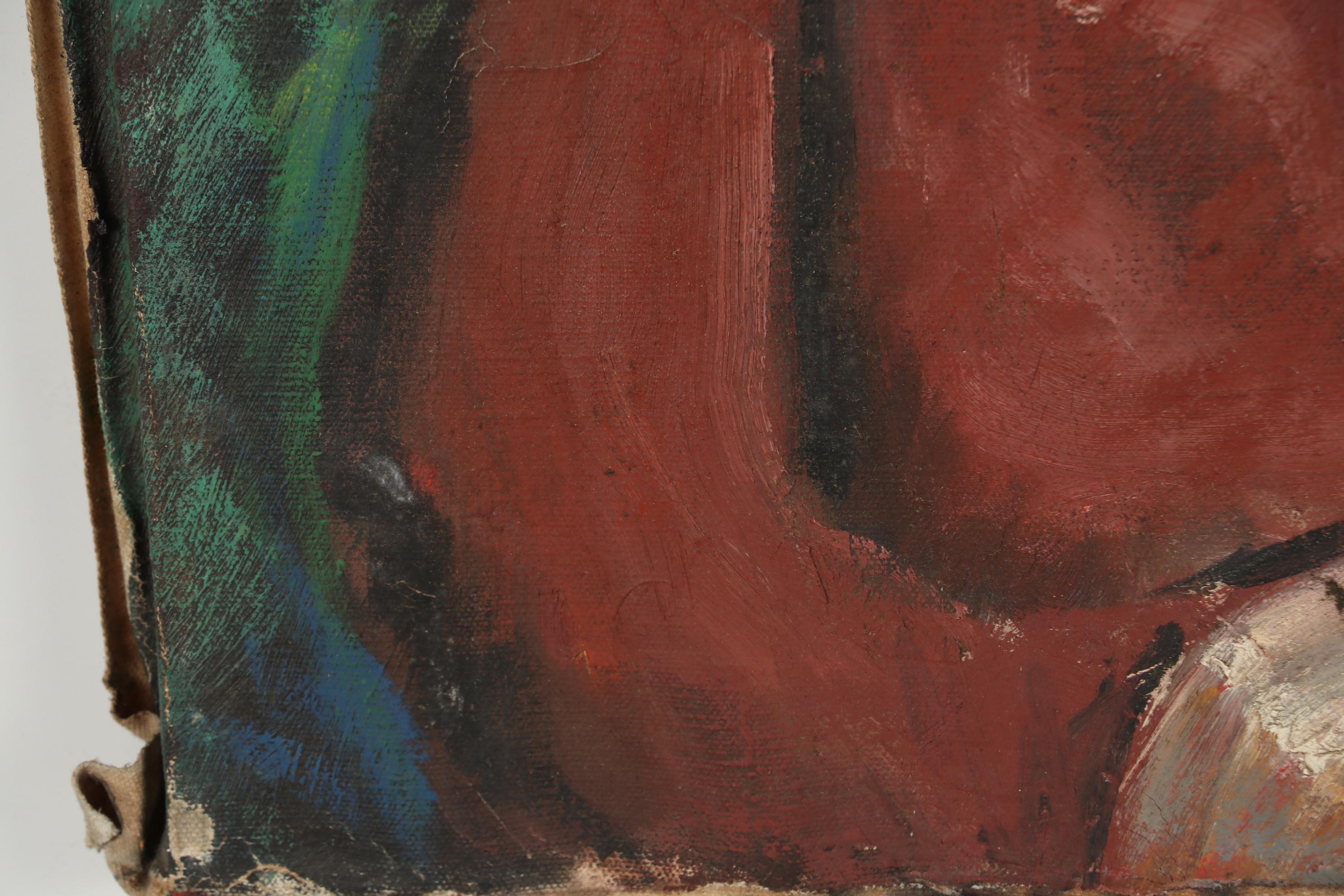 Thomas Brownell Eldred Oil Portrait of Young Woman