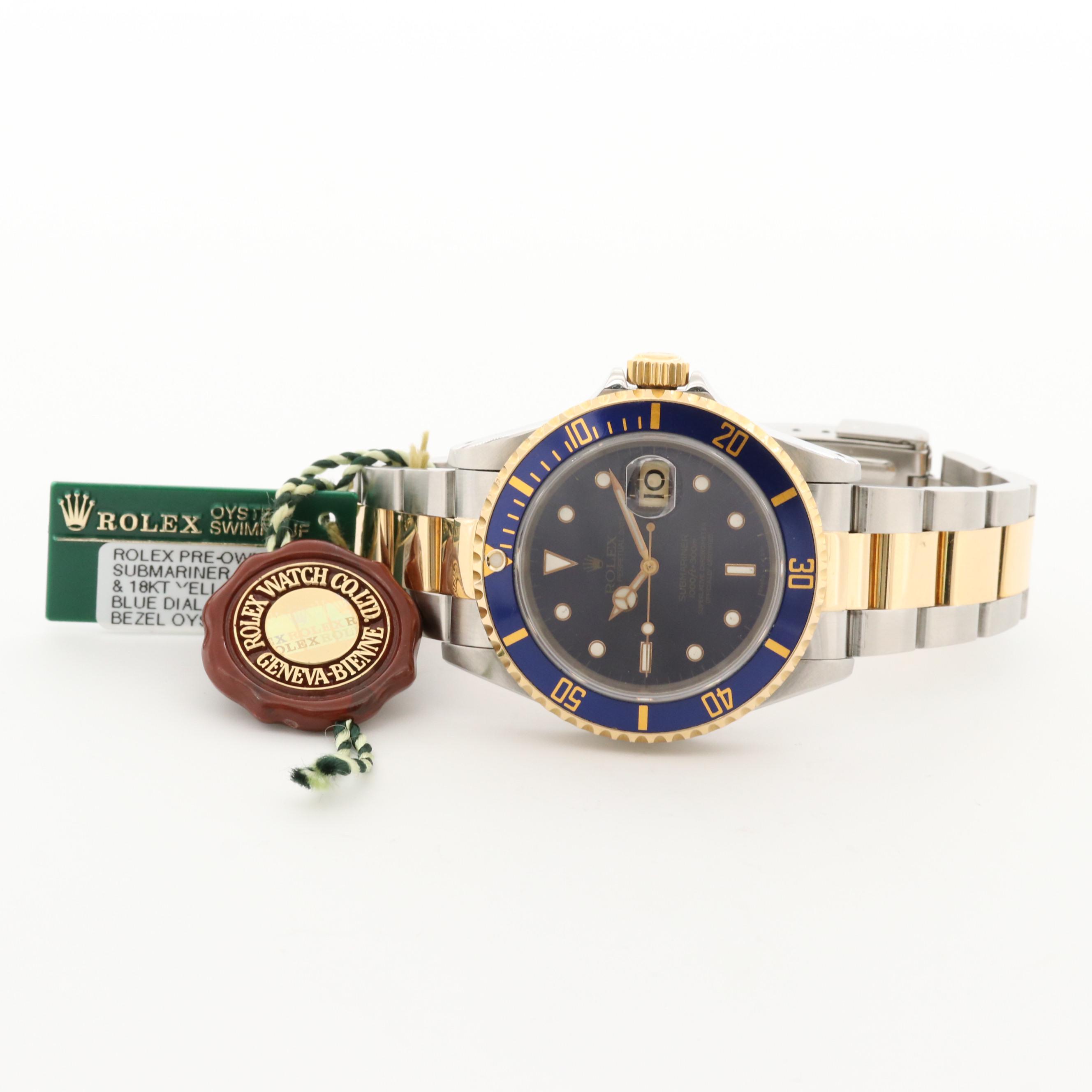 Rolex Submariner 18K Gold and Stainless Steel Automatic Watch