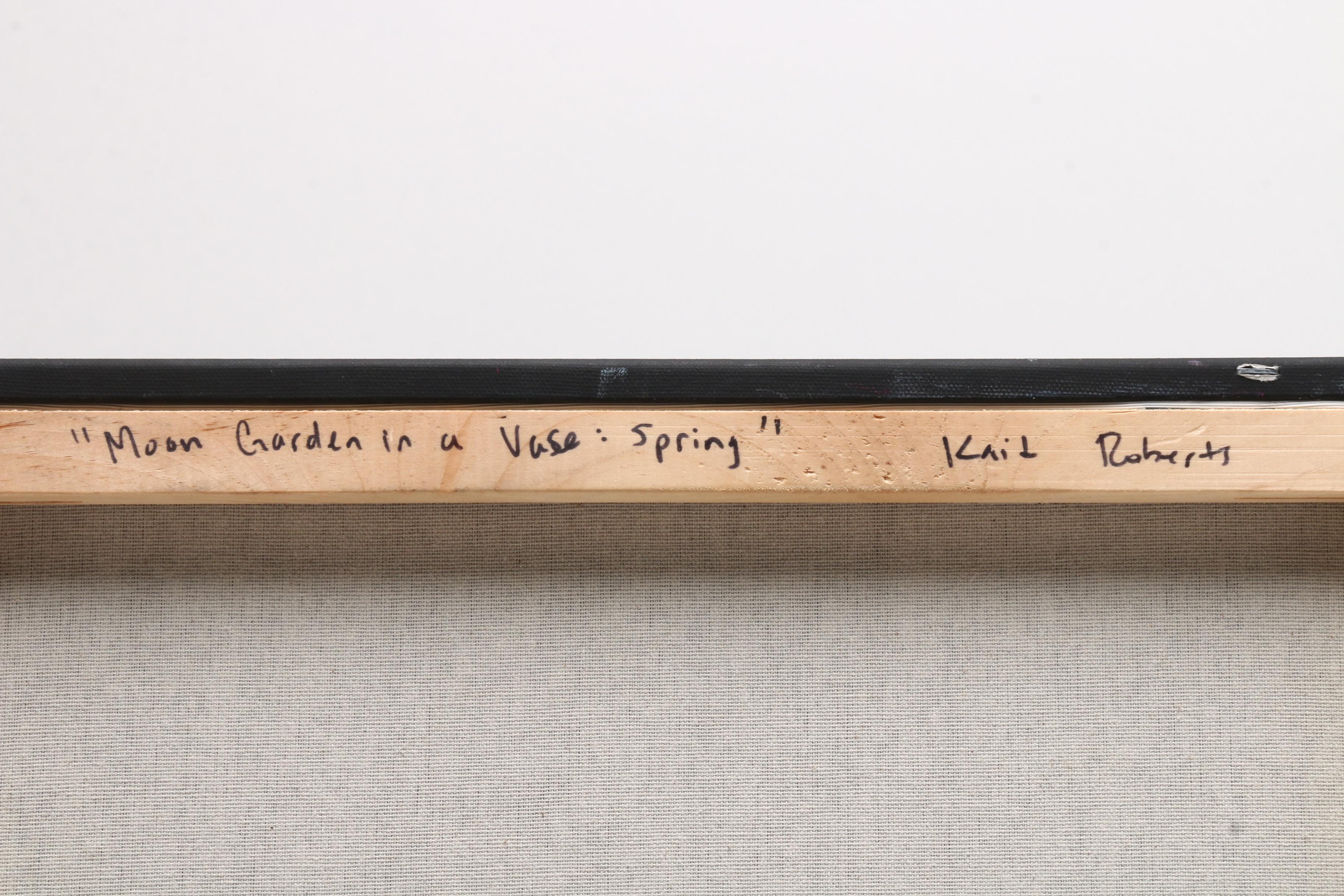 Kait Roberts Acrylic Painting "Moon Garden in a Vase: Spring"