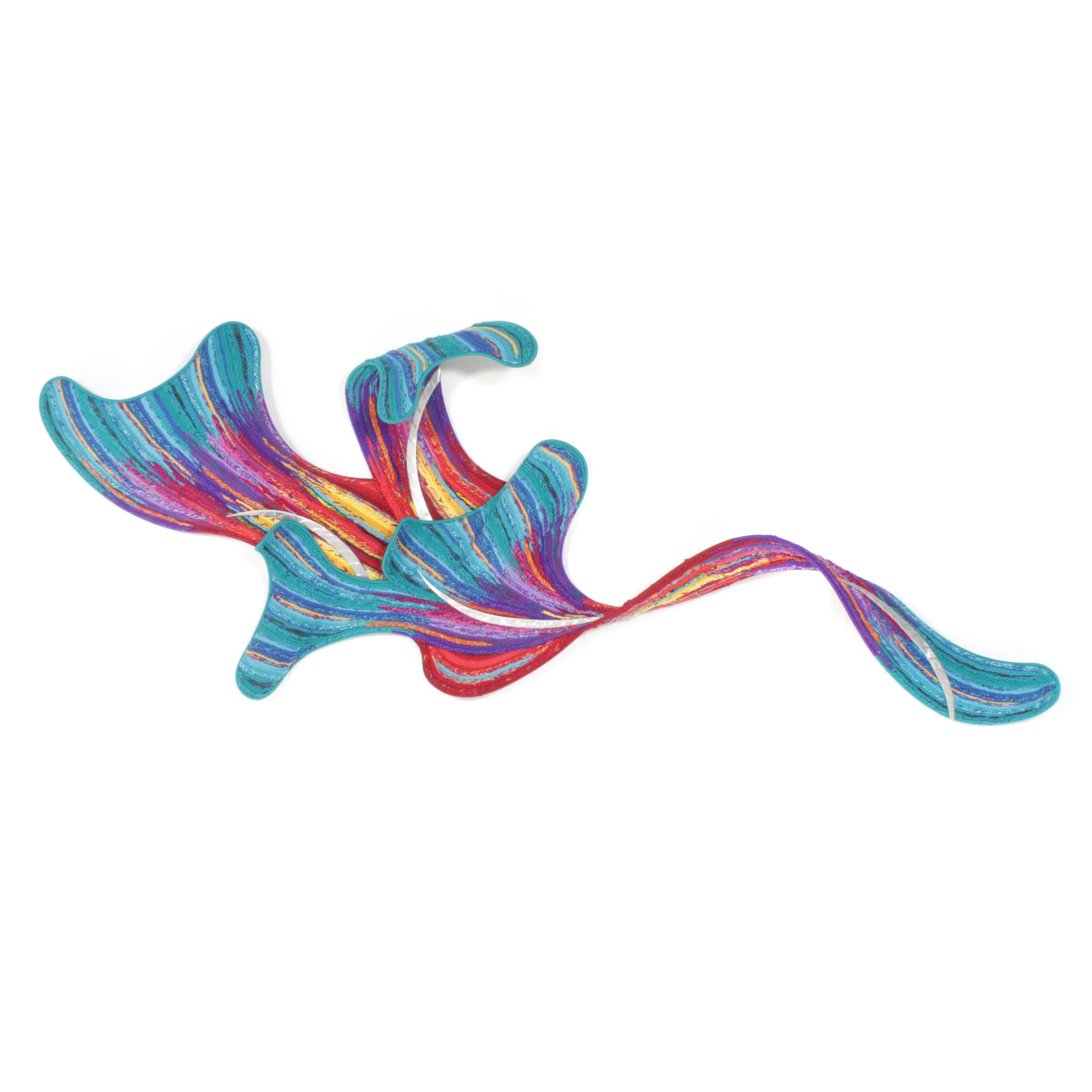 Fowler & Thelen Studio Abstract Woven Fiber Wall Sculpture