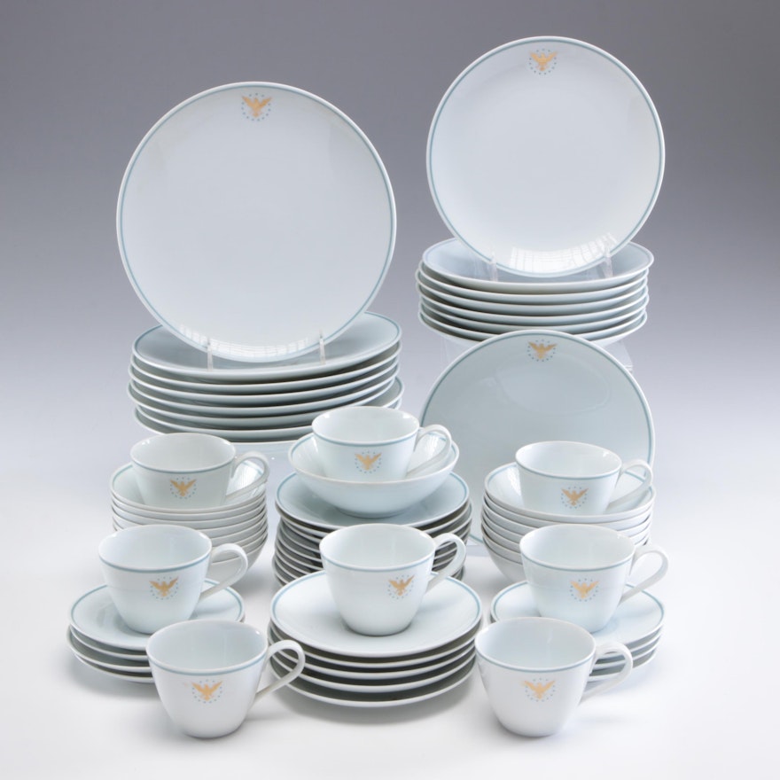 Noritake Pan American Airline "President" Bone China Dinnerware, Mid-Century