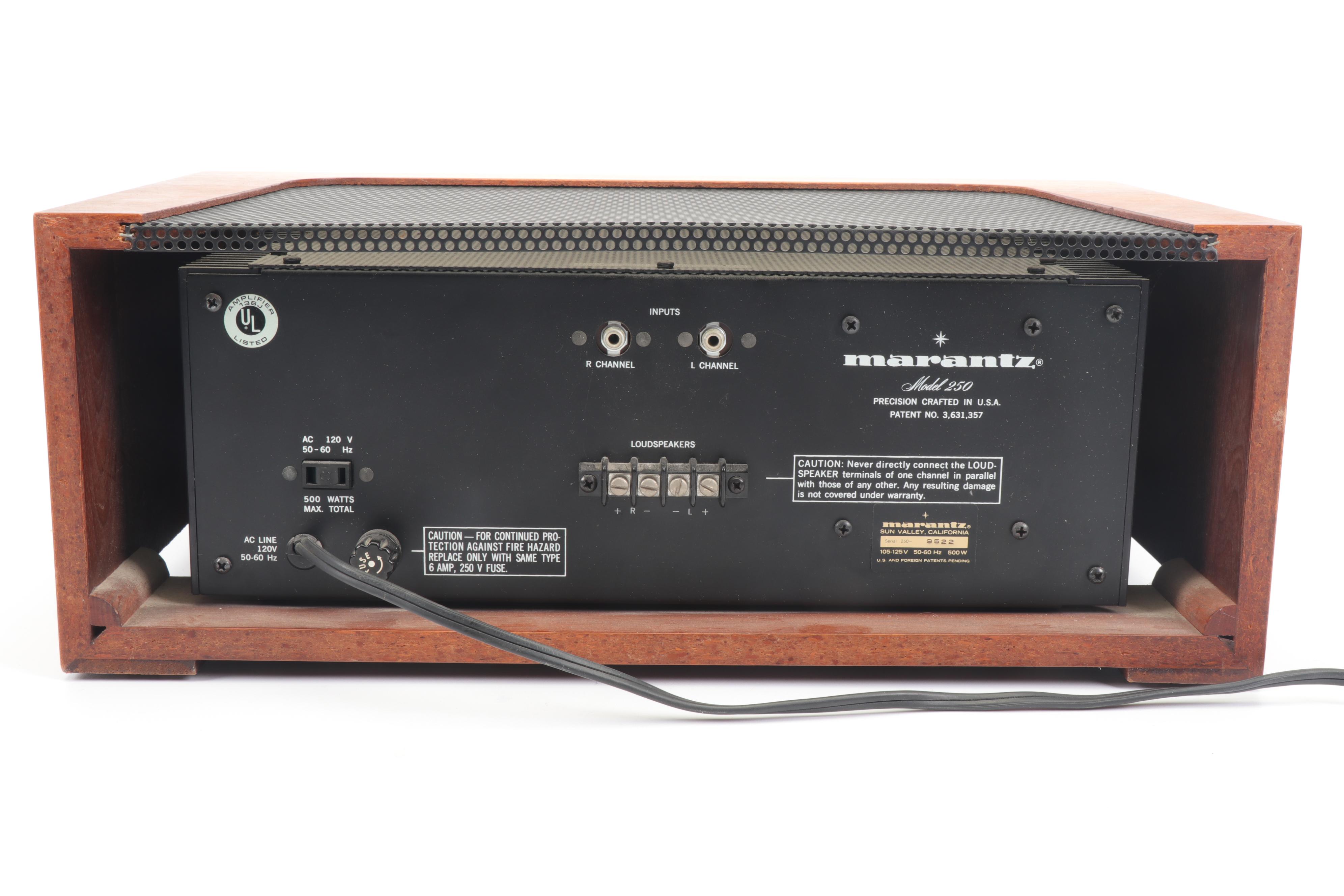 Marantz Model 250 Power Stereo Amplifier, Mid-Century