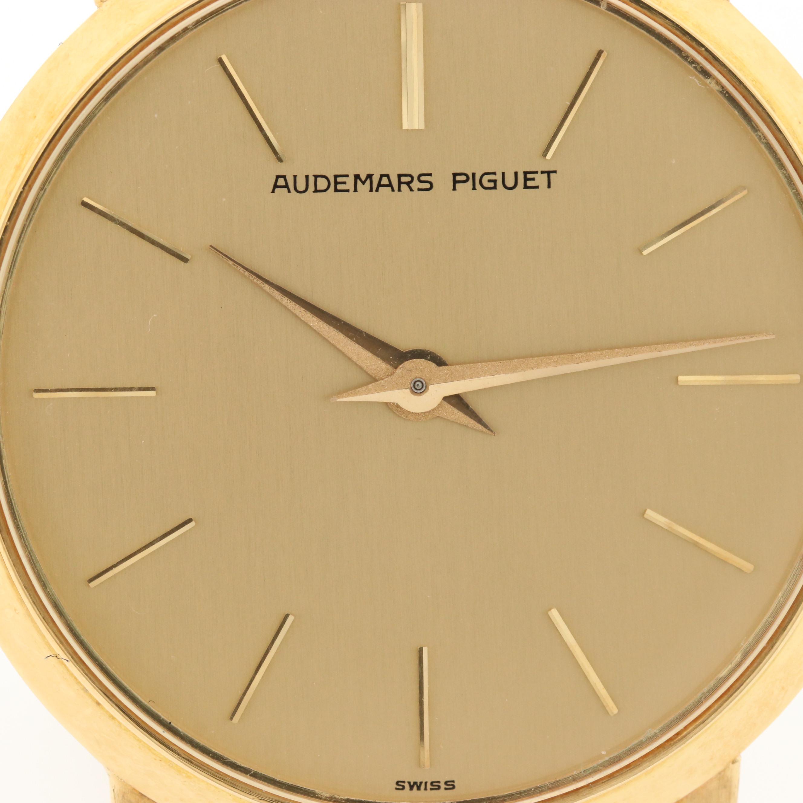 Vintage Audemars Piguet Ultra-Thin 18K Gold Stem Wind Watch, Circa 1970