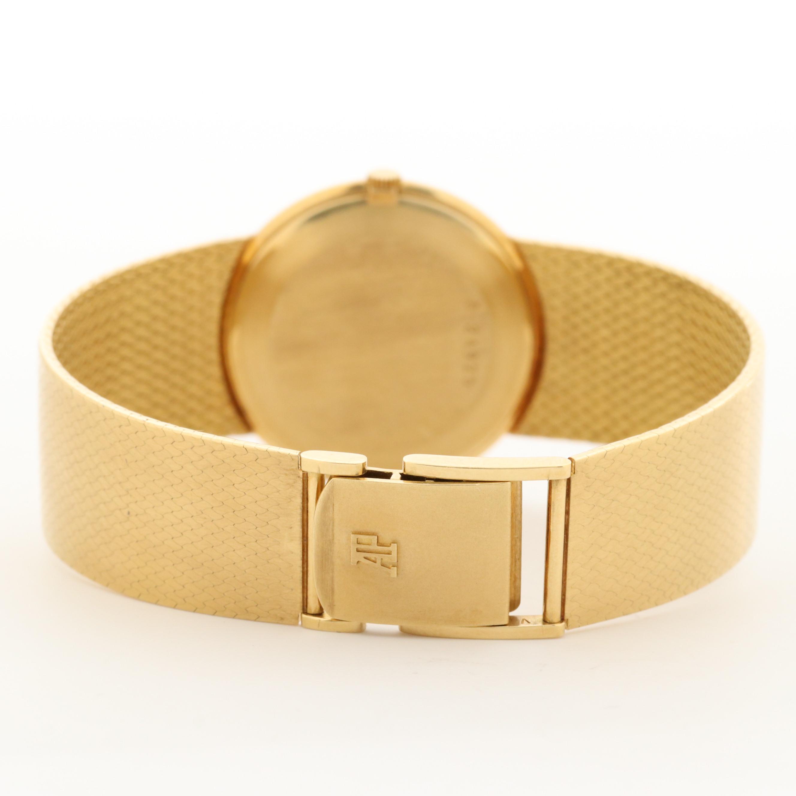 Vintage Audemars Piguet Ultra-Thin 18K Gold Stem Wind Watch, Circa 1970