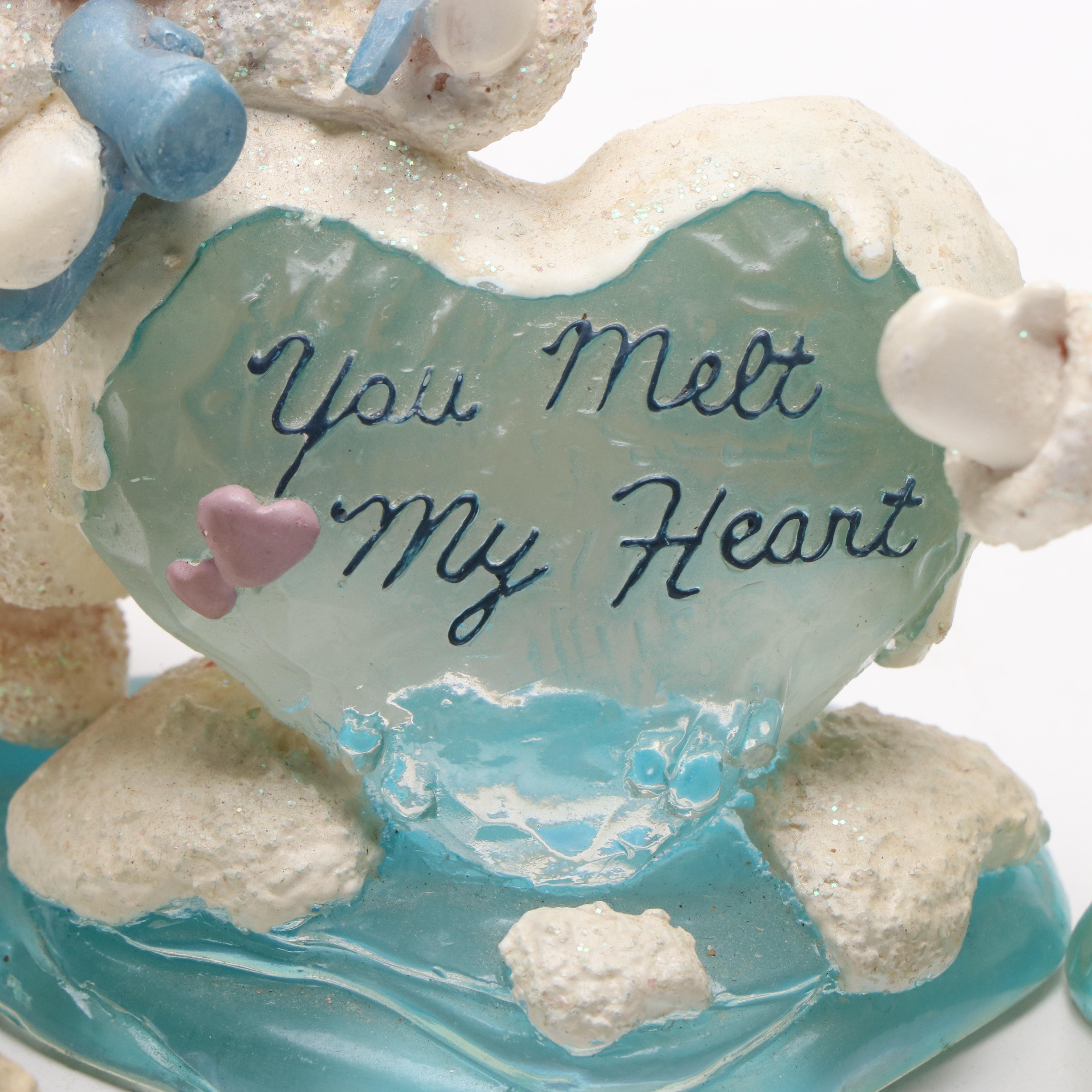 Cast Art Industries Dreamsicles Northern Lights Gypsum Figurines, Circa 1990s