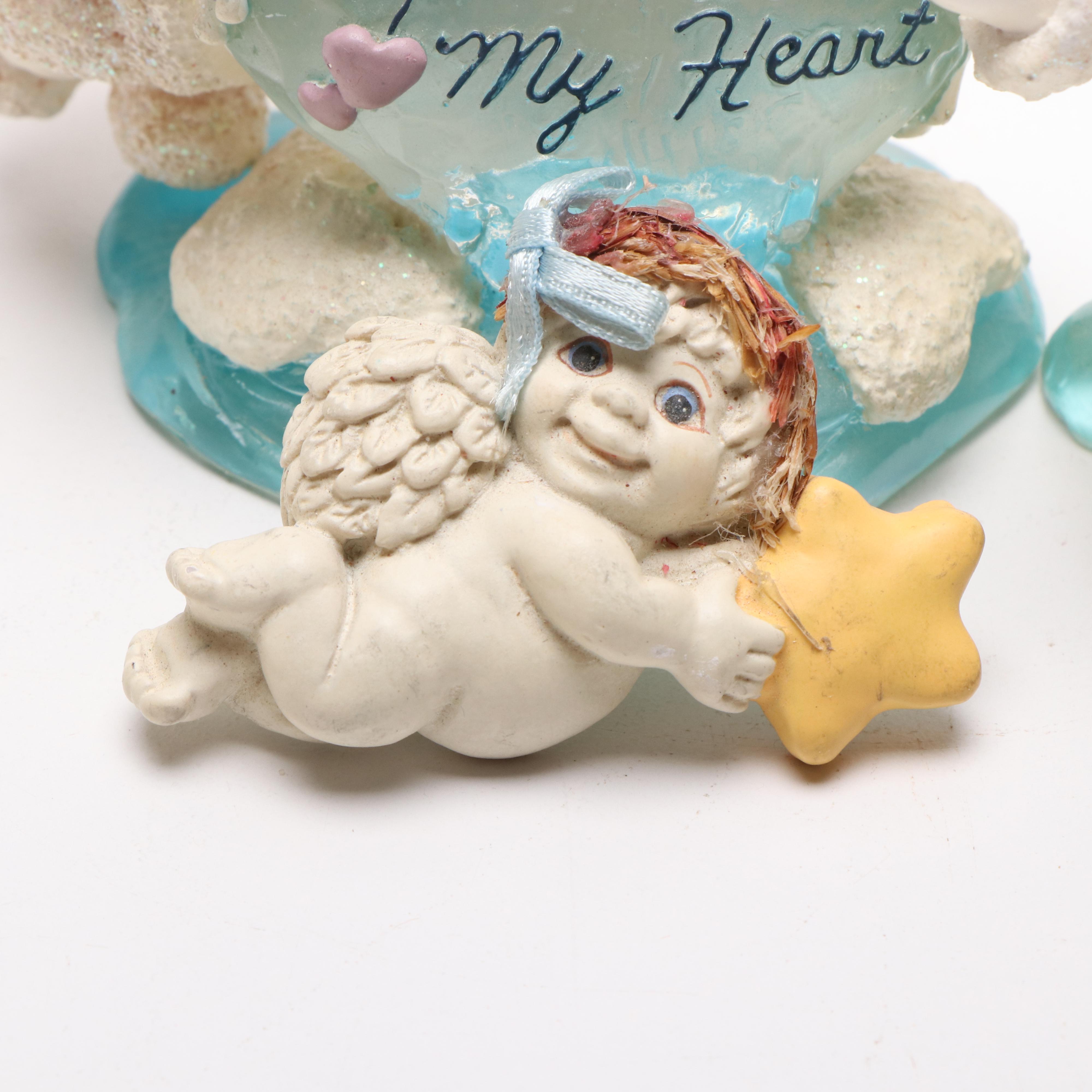 Cast Art Industries Dreamsicles Northern Lights Gypsum Figurines, Circa 1990s