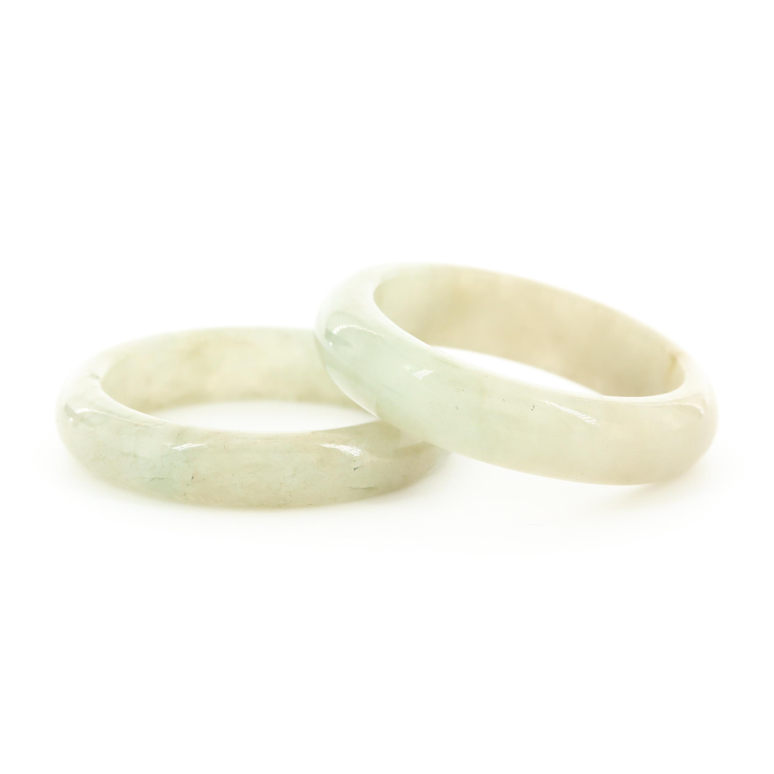 Carved Jadeite Rings