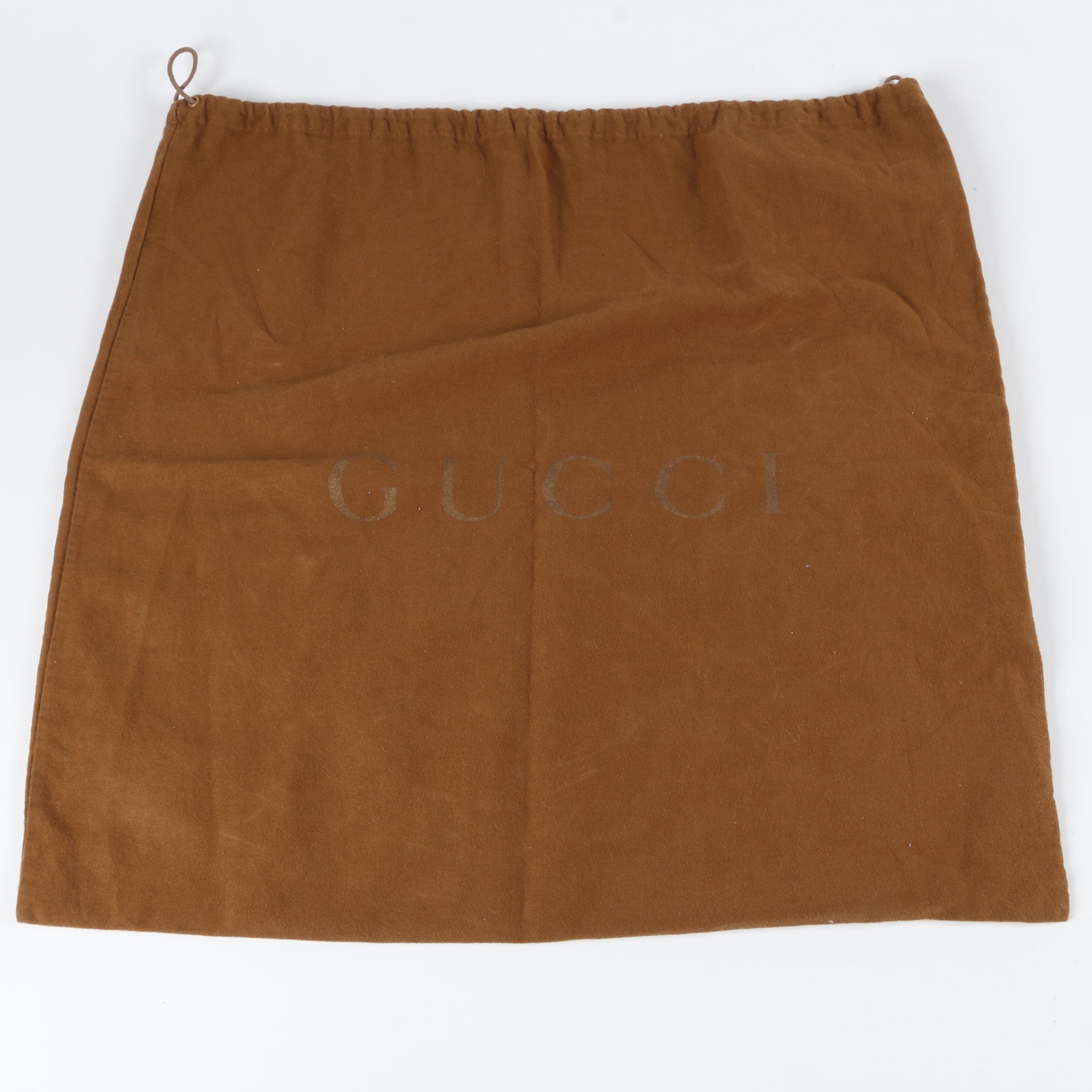 Gucci Hasler Horsebit Web Stripe Hobo Bag in GG Canvas and Brown Leather