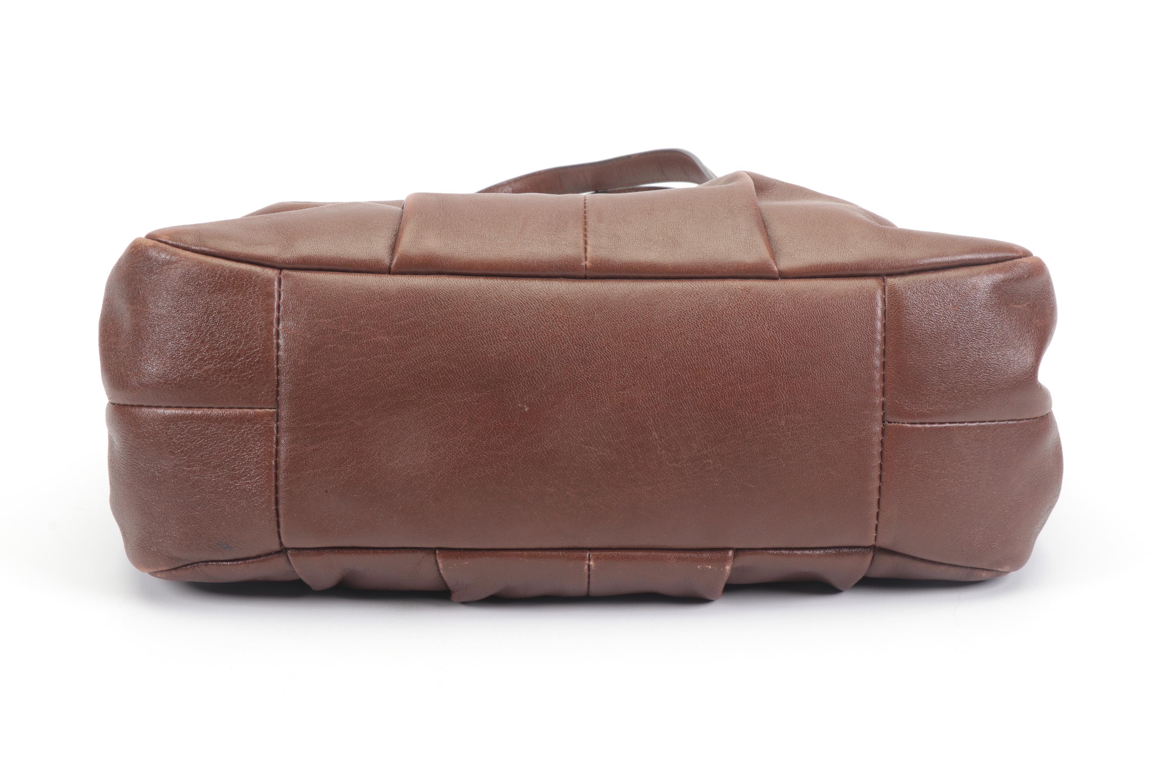 Coach Maggie Madison Brown Leather Shoulder Bag