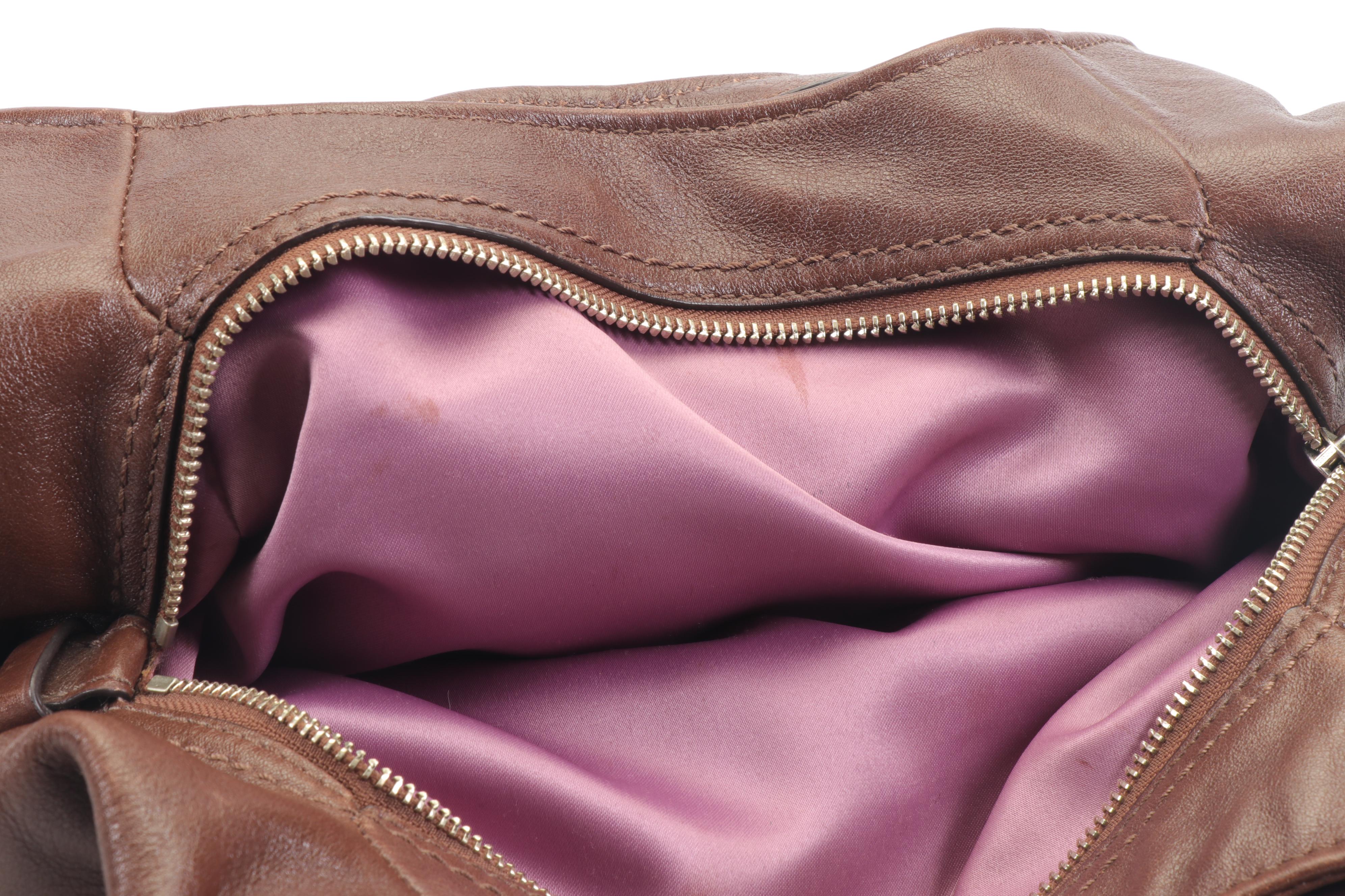 Coach Maggie Madison Brown Leather Shoulder Bag